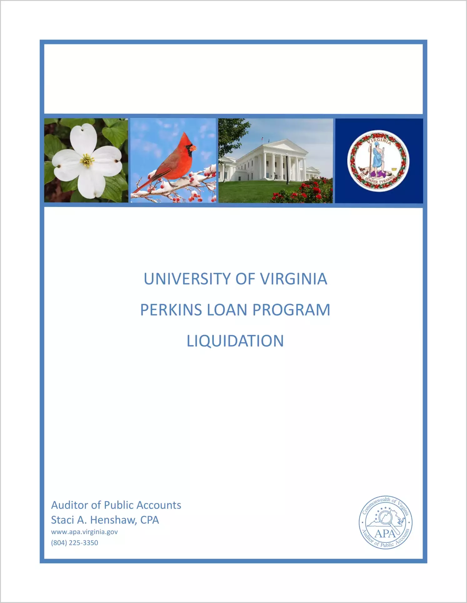 University of Virginia Perkins Loan Liquidation 