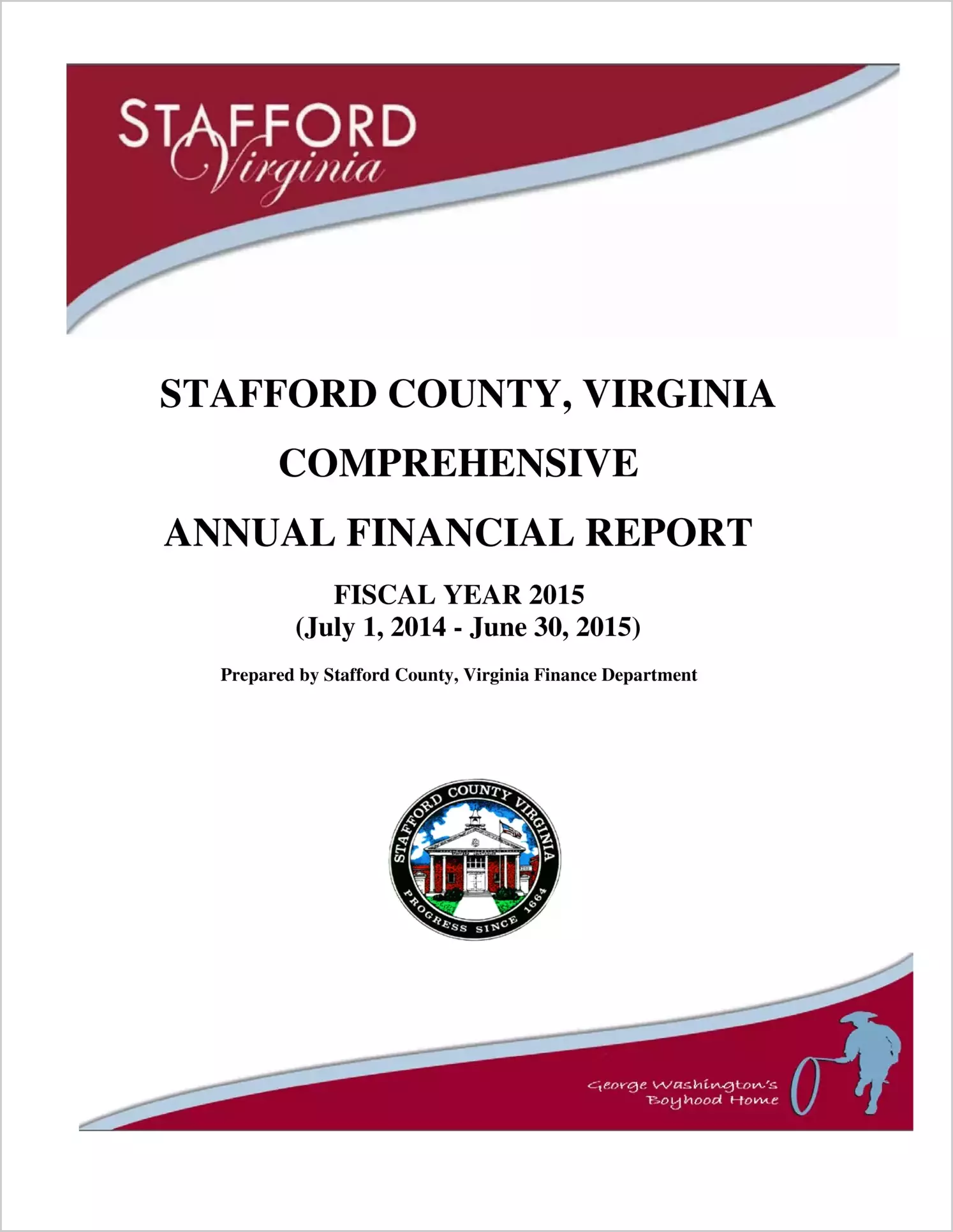 2015 Annual Financial Report for County of Stafford