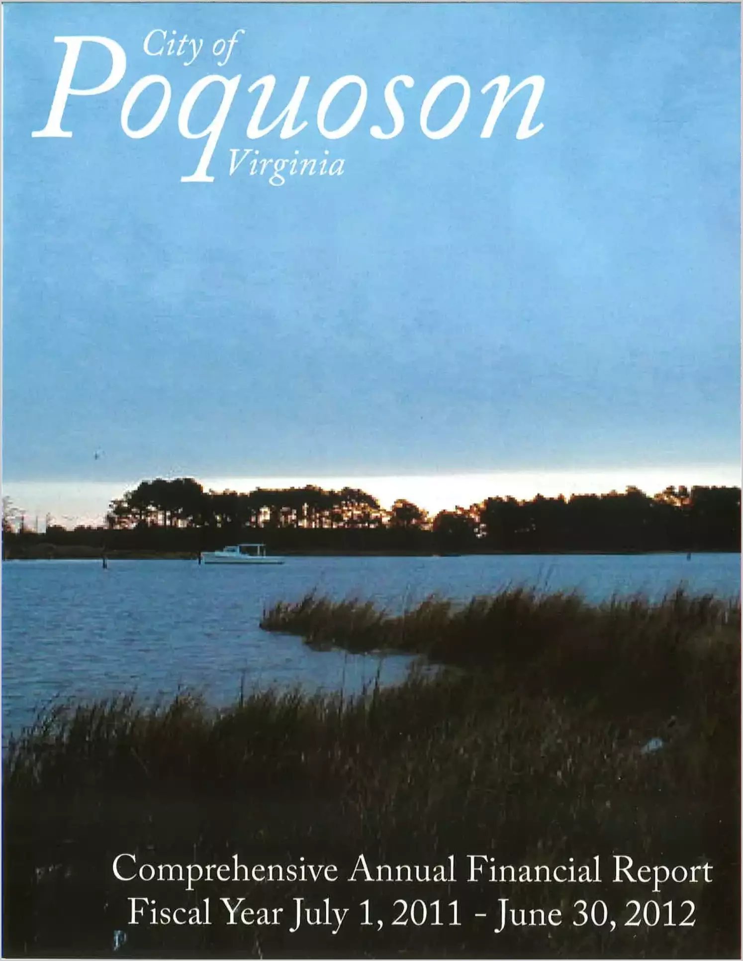 2012 Annual Financial Report for City of Poquoson