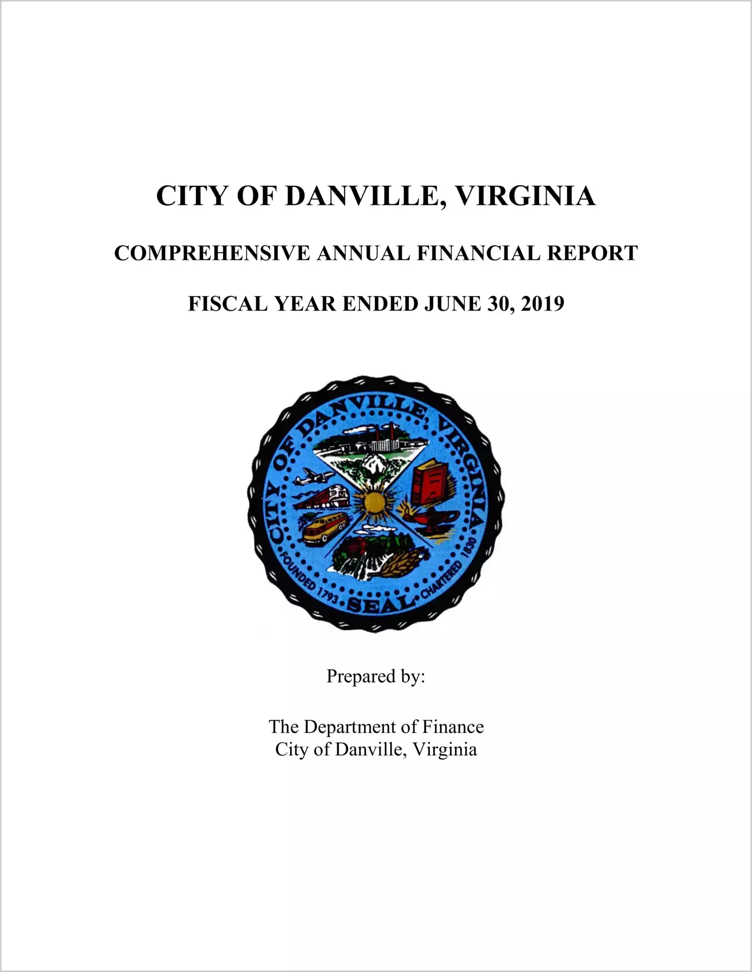 2019 Annual Financial Report for City of Danville