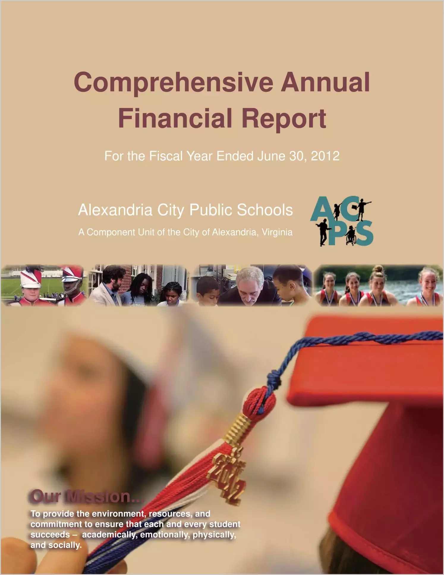 2012 Public Schools Annual Financial Report for City of Alexandria
