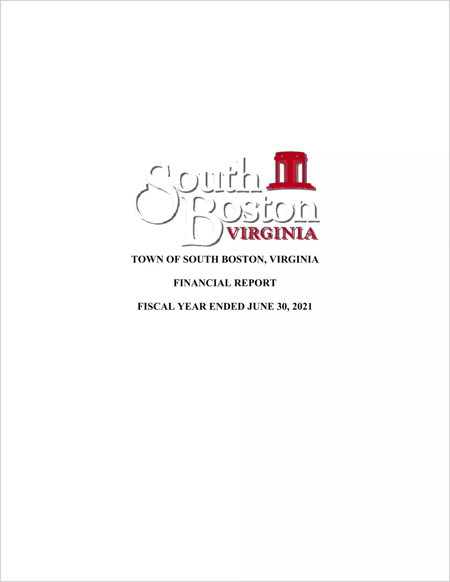 2021 Annual Financial Report for Town of South Boston