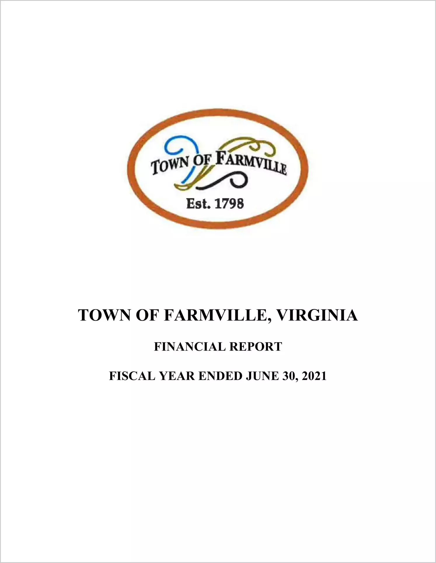 2021 Annual Financial Report for Town of Farmville