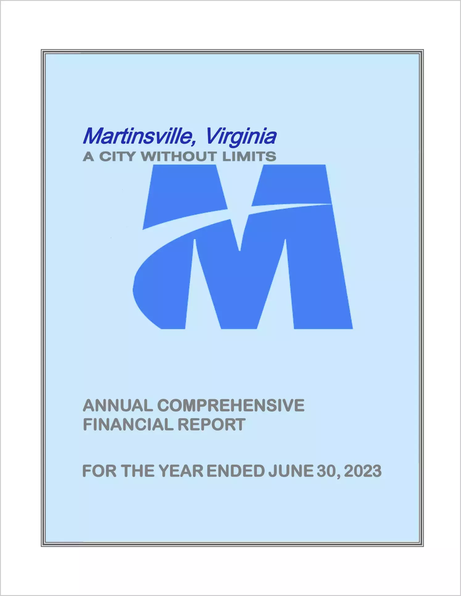2023 Annual Financial Report for City of Martinsville