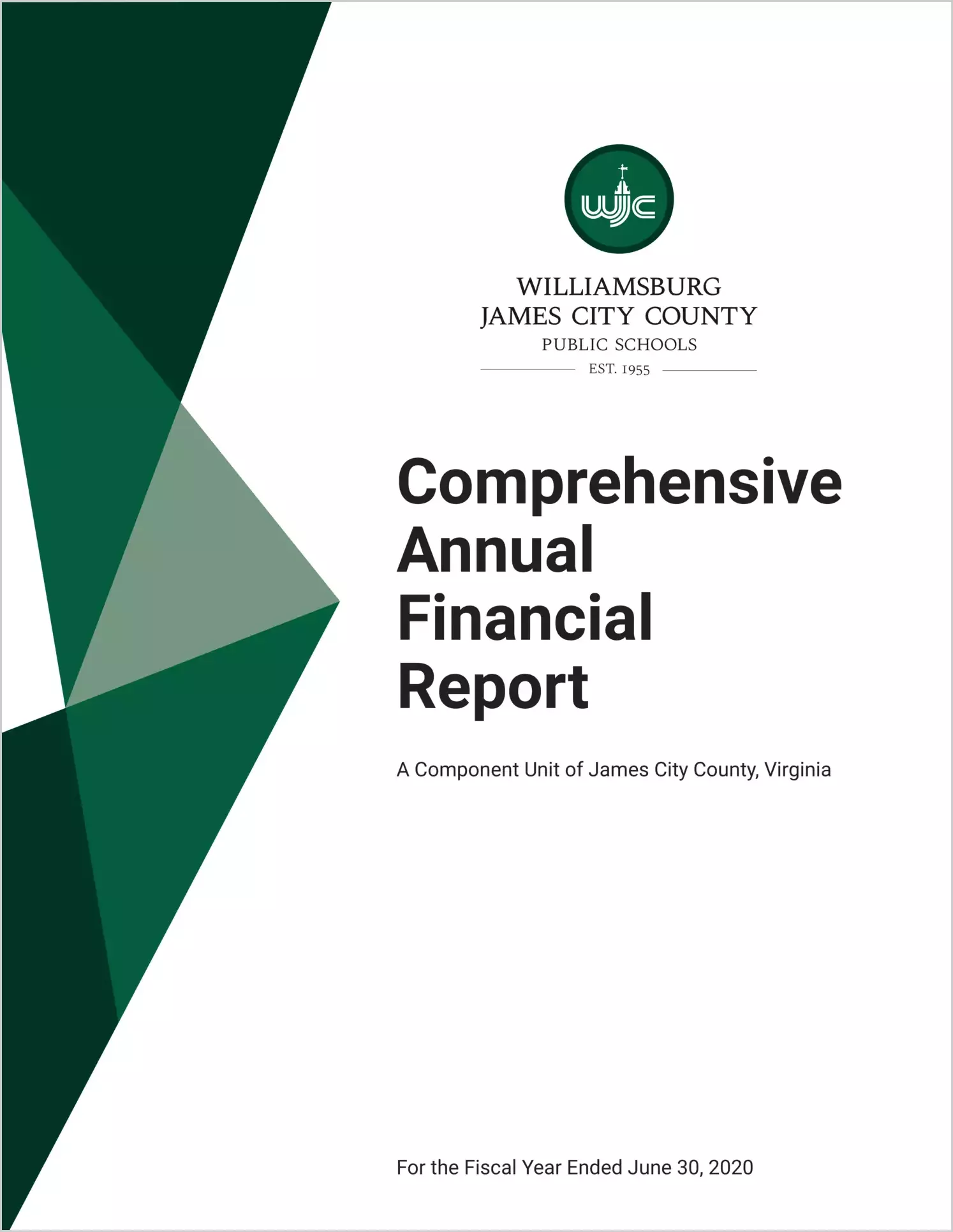 2020 Public Schools Annual Financial Report for County of James City