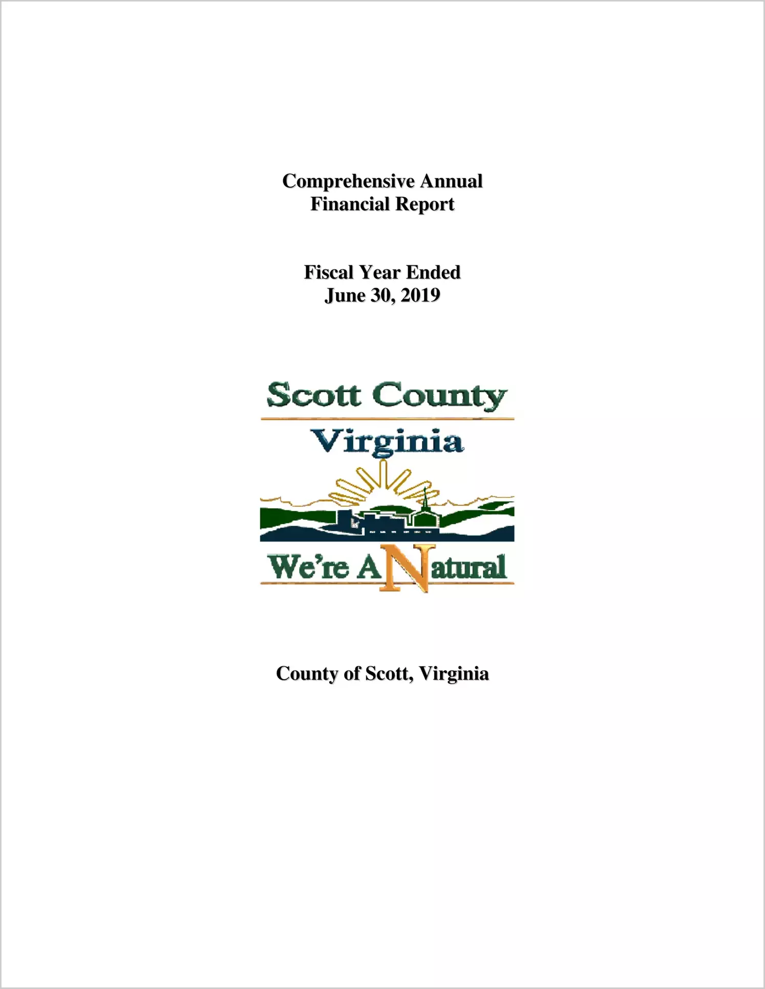 2019 Annual Financial Report for County of Scott