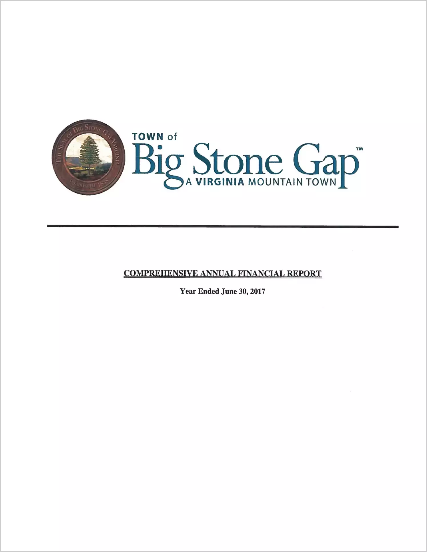 2017 Annual Financial Report for Town of Big Stone Gap