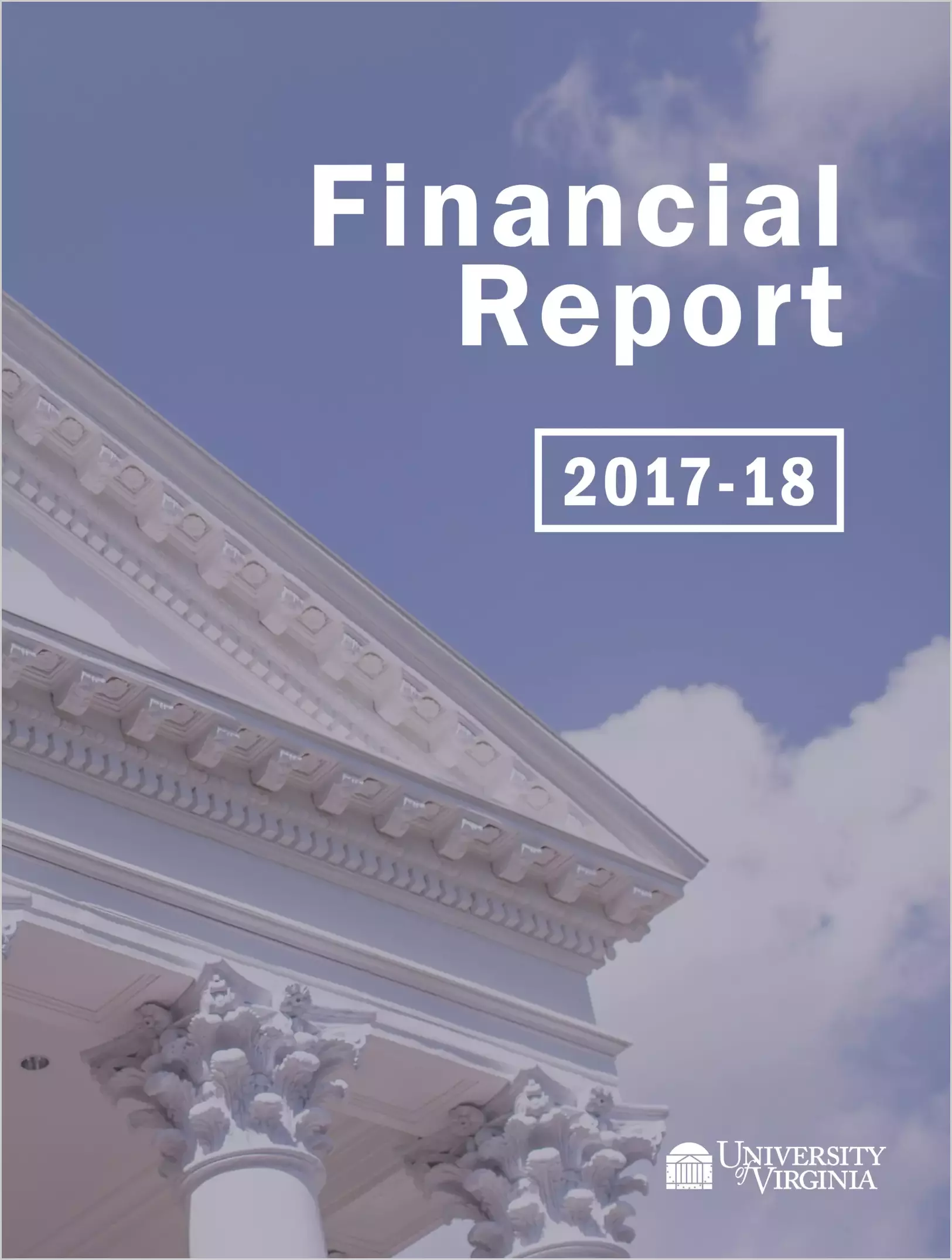University of Virginia Financial Statements for the year ended June 30, 2018