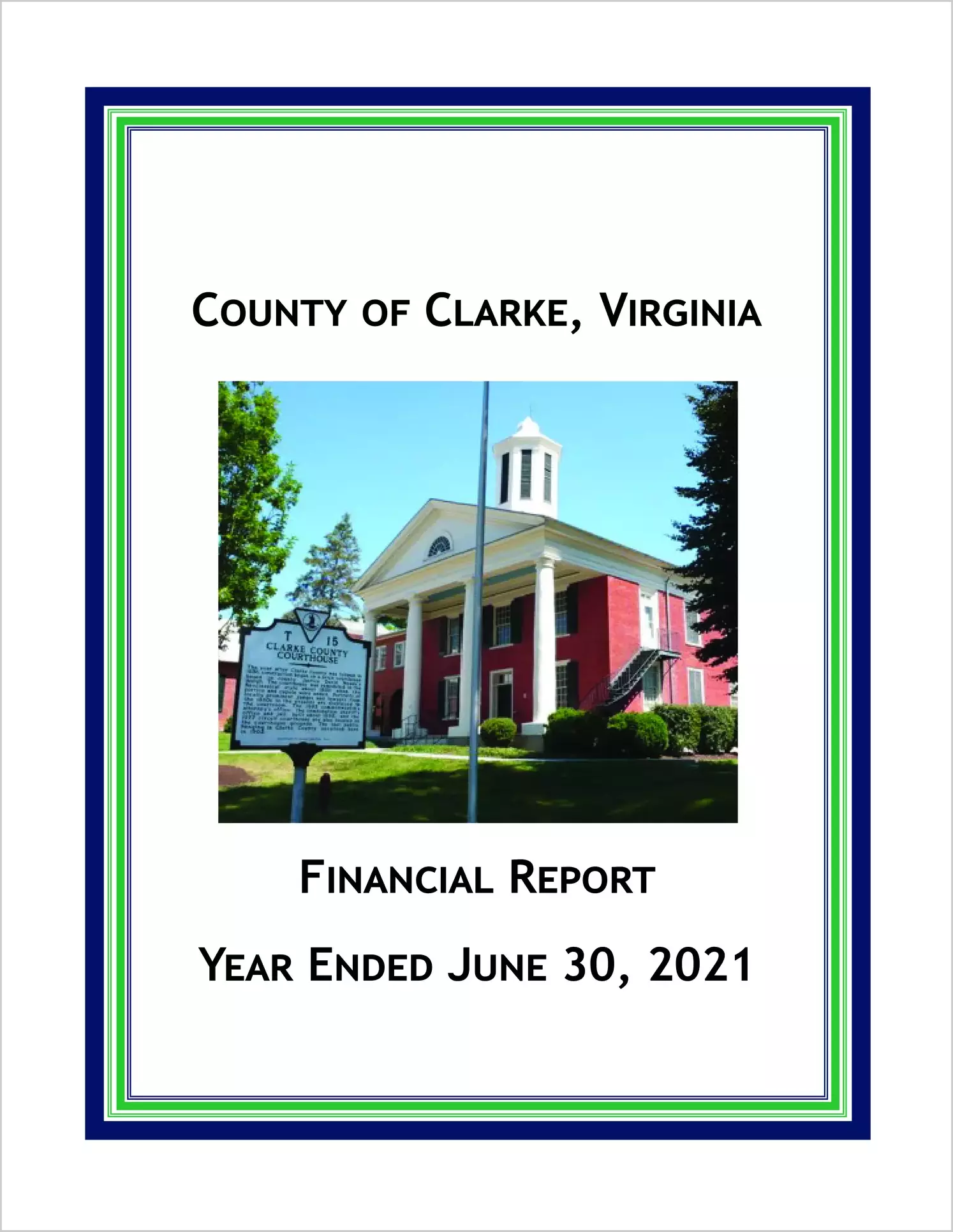 2021 Annual Financial Report for County of Clarke
