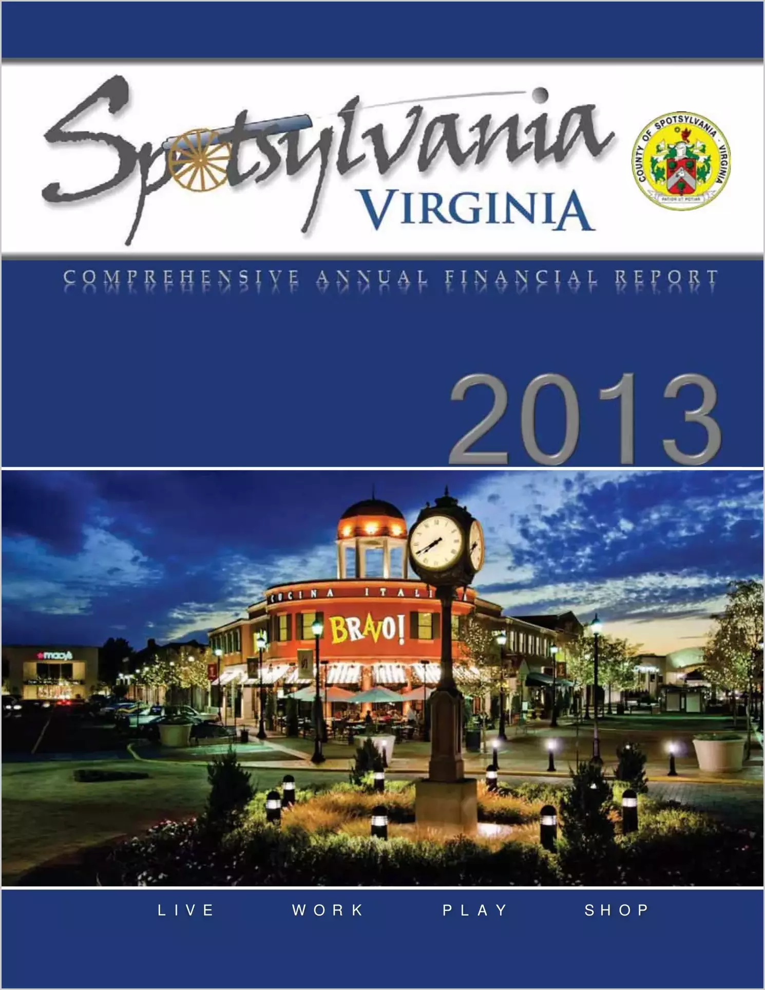 2013 Annual Financial Report for County of Spotsylvania