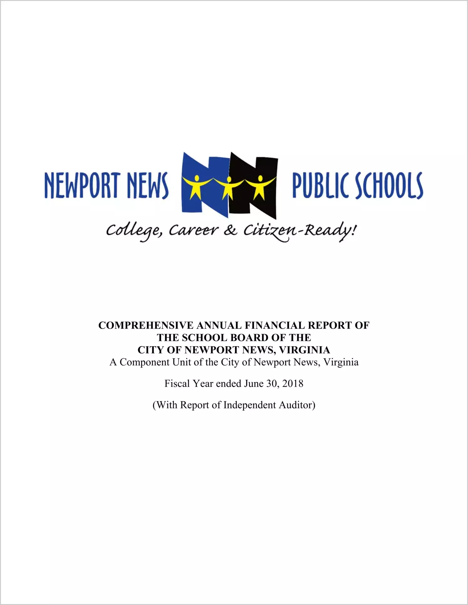 2018 Public Schools Annual Financial Report for City of Newport News
