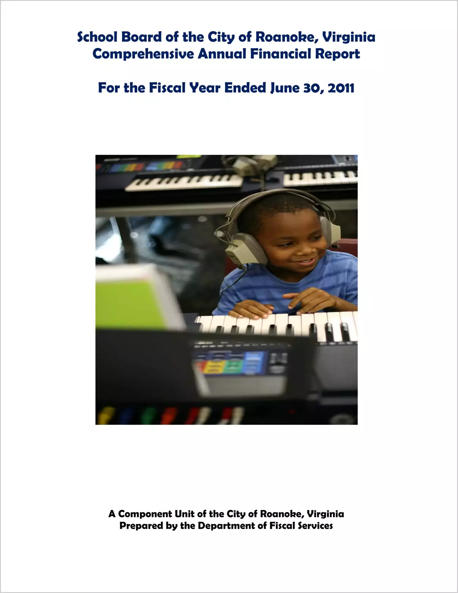 2011 Public Schools Annual Financial Report for City of Roanoke
