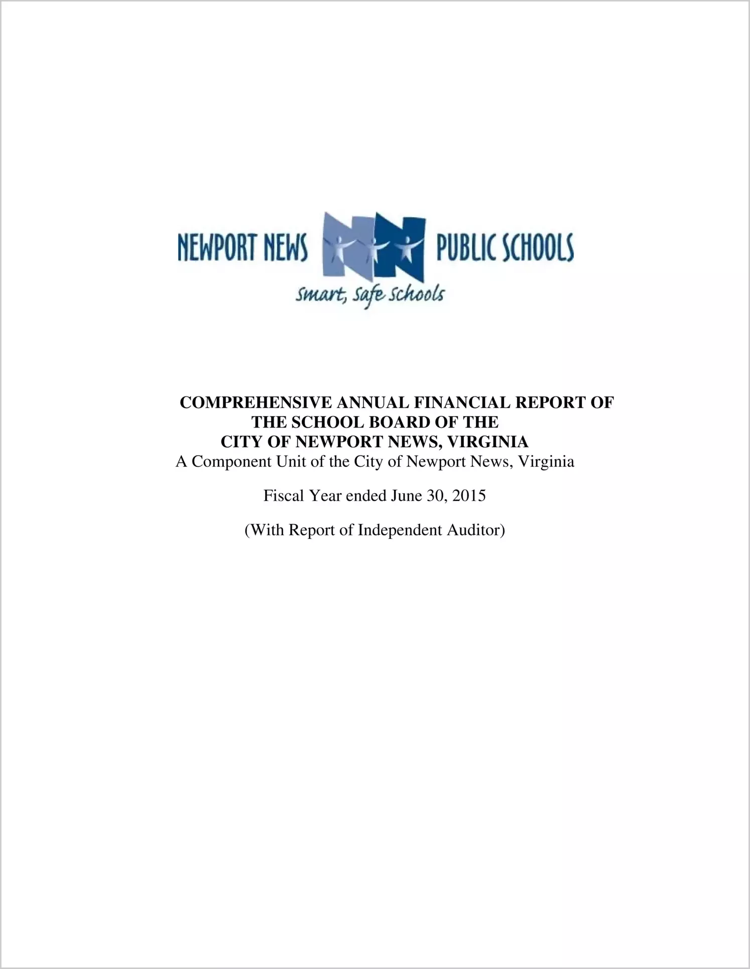 2015 Public Schools Annual Financial Report for City of Newport News