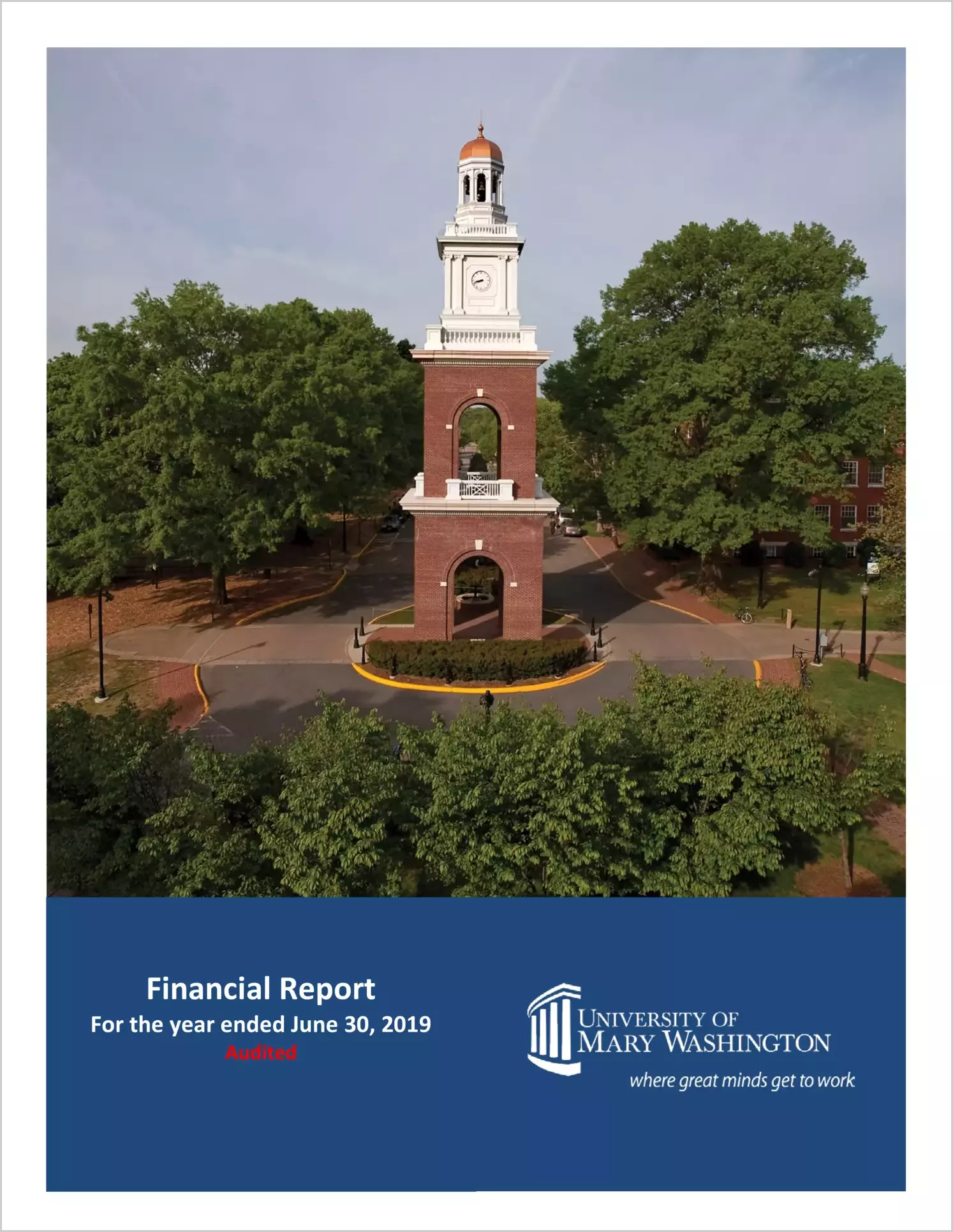 University of Mary Washington Financial Statements for the year ended June 30, 2019