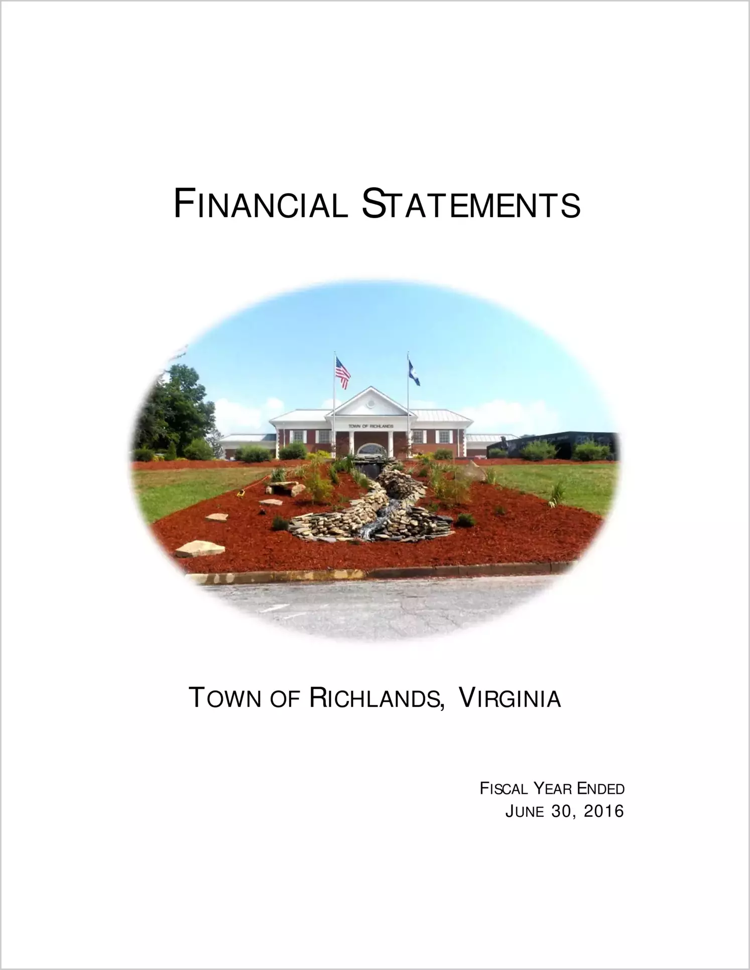 2016 Annual Financial Report for Town of Richlands
