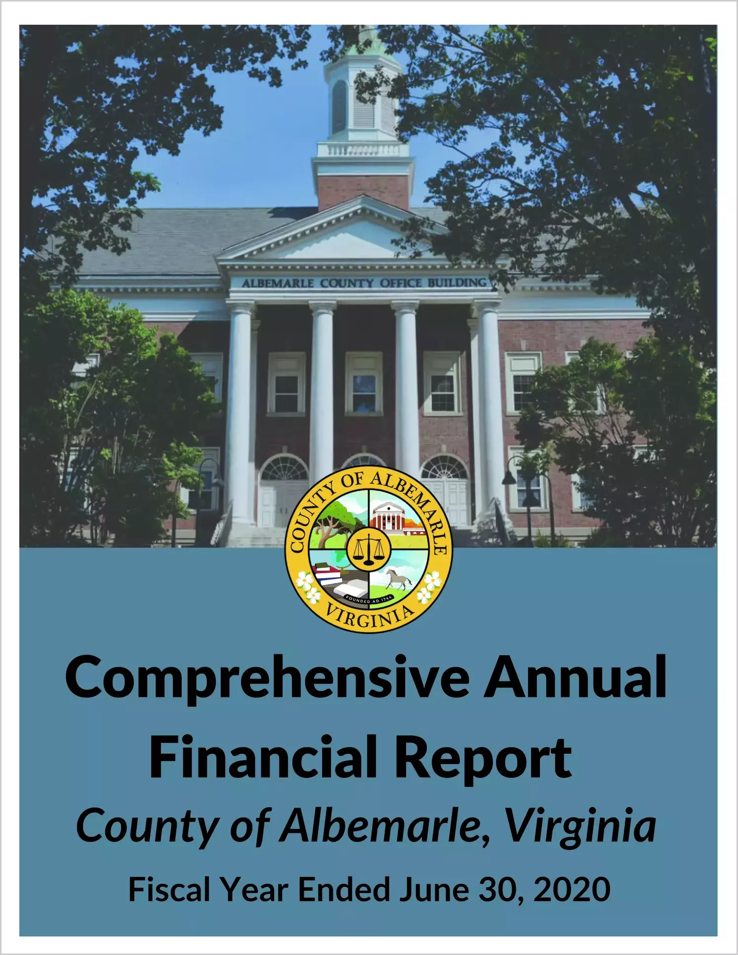 2020 Annual Financial Report for County of Albemarle