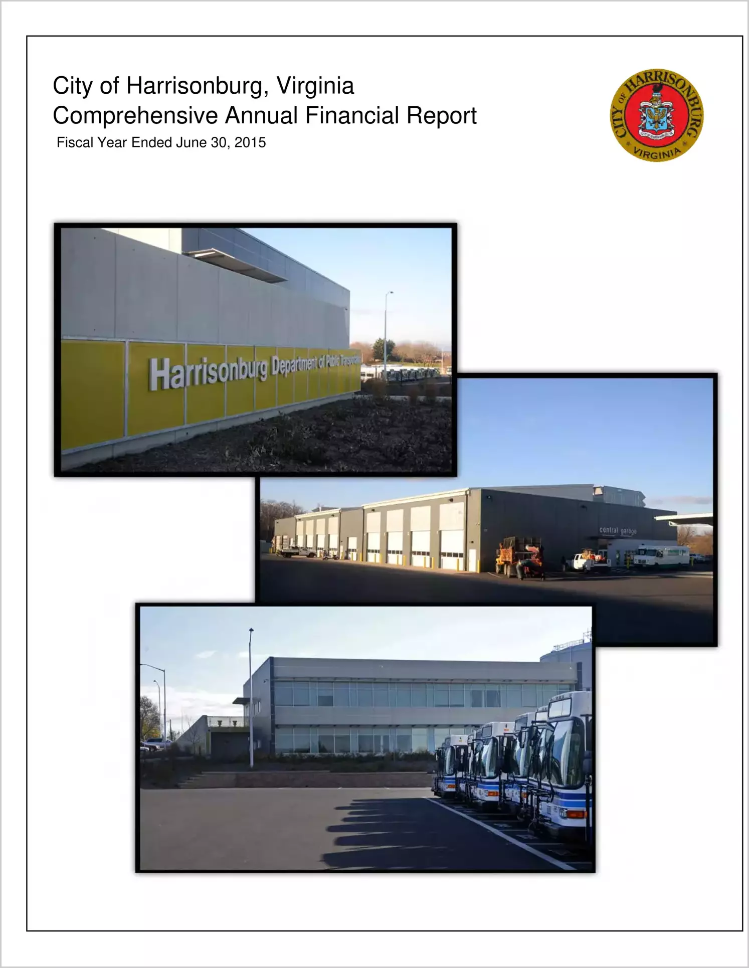 2015 Annual Financial Report for City of Harrisonburg