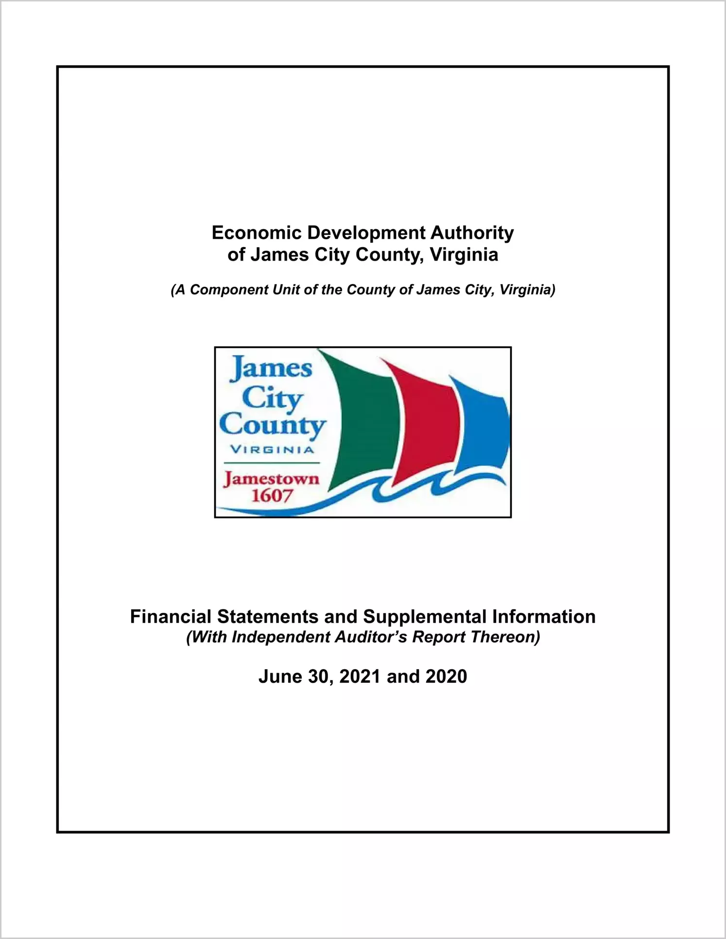 2021 ABC/Other Annual Financial Report  for James City County Economic Development Authority