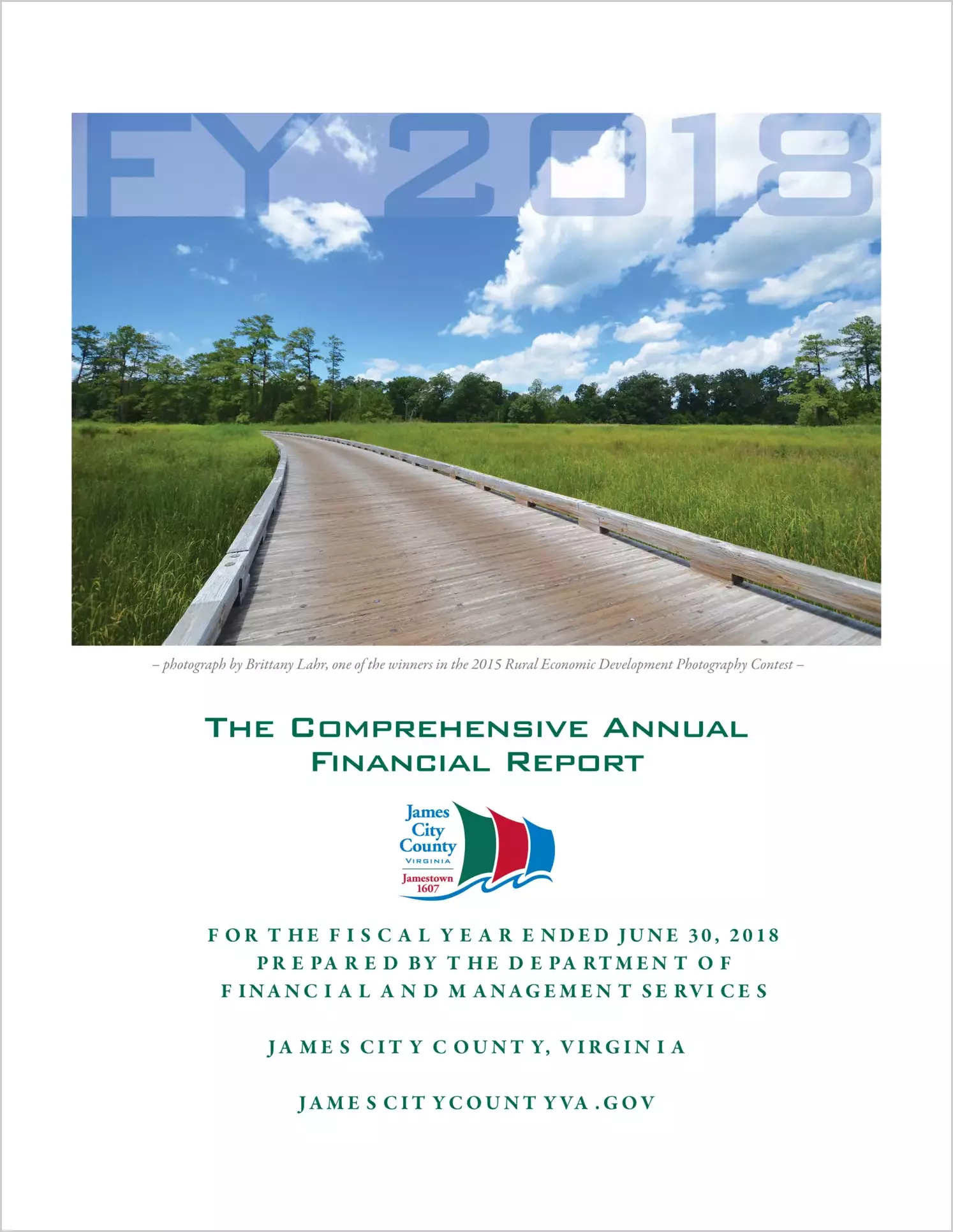 2018 Annual Financial Report for County of James City