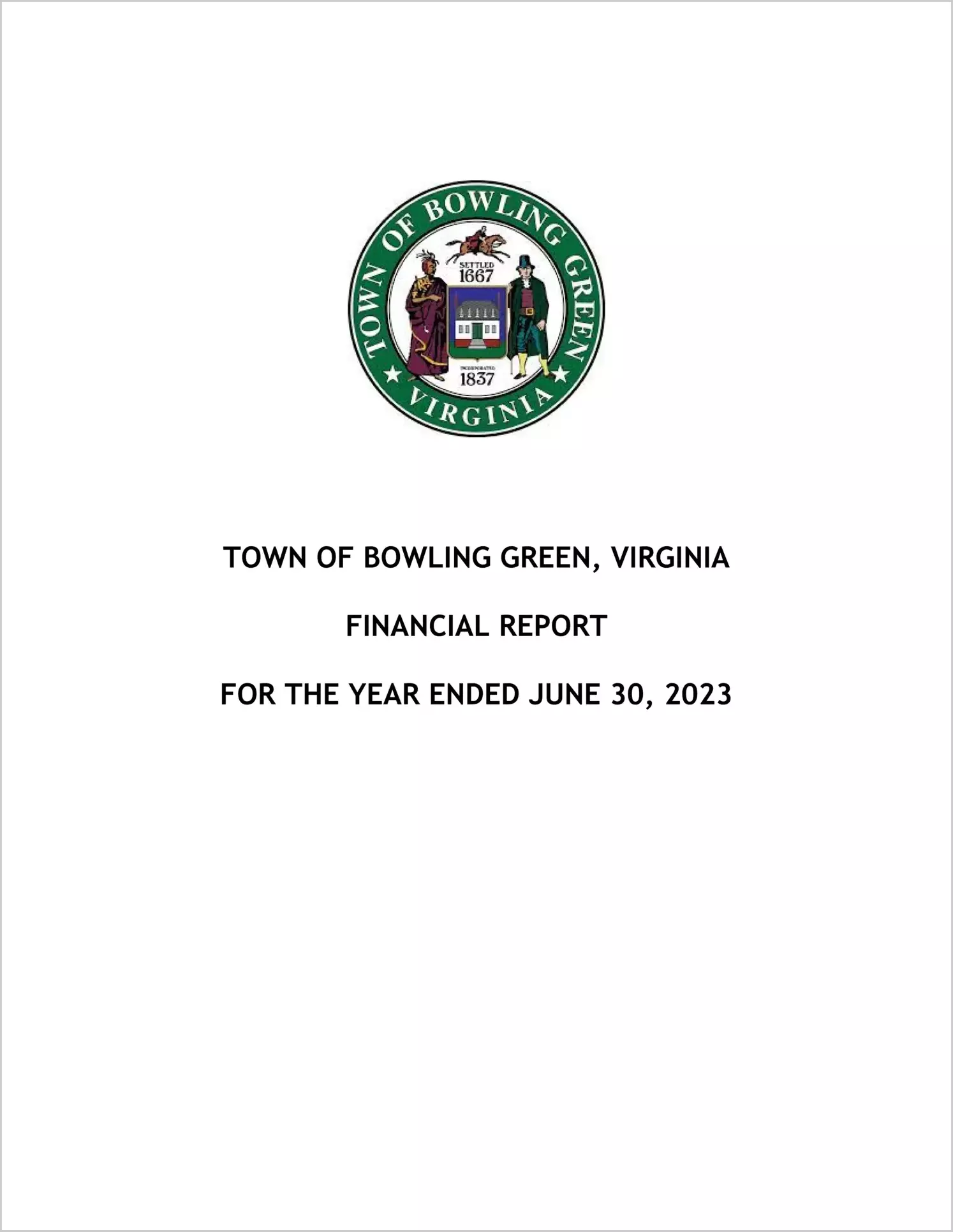preview of 2023 Annual Financial Report for Town of Bowling Green