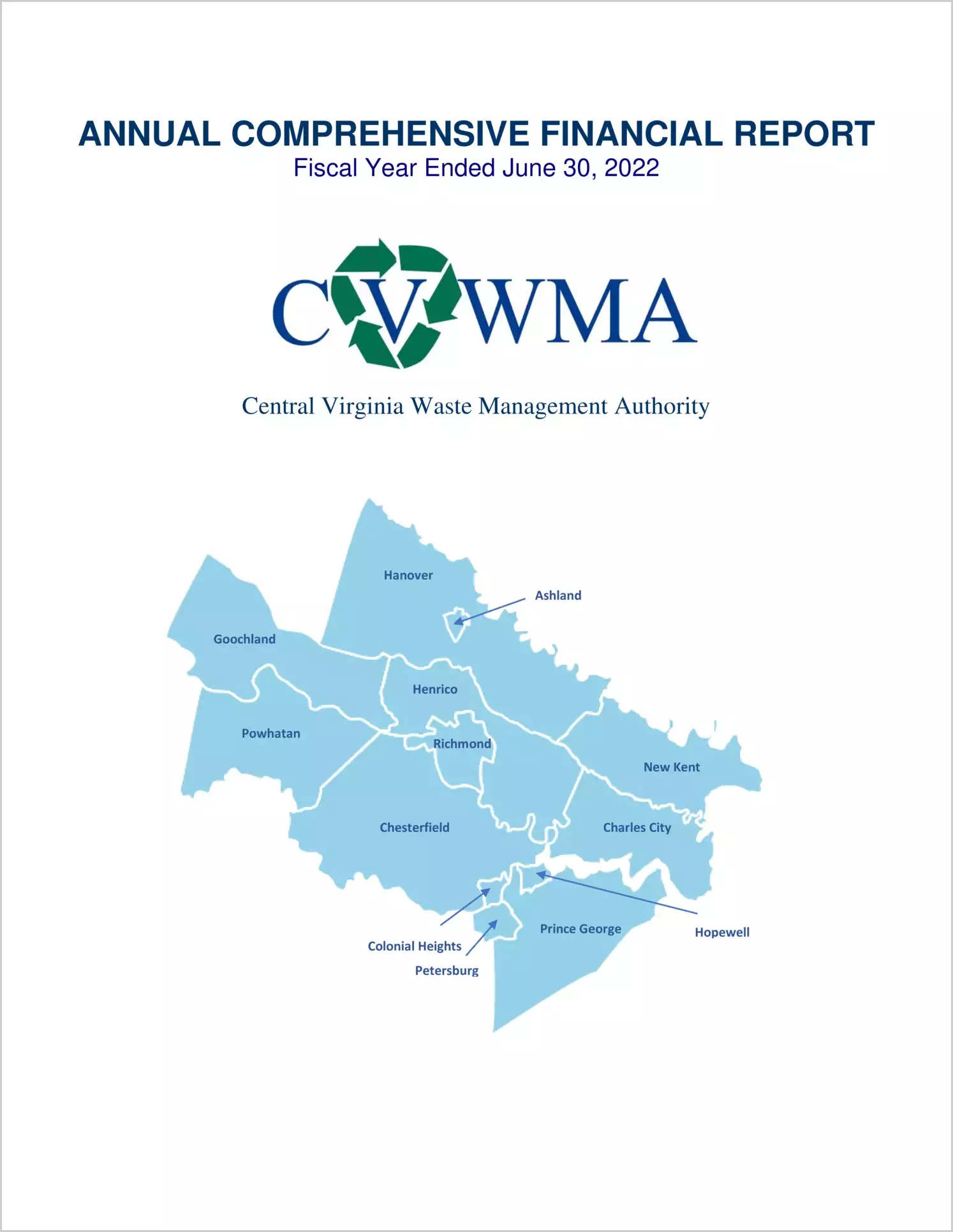 2022 ABC/Other Annual Financial Report  for Central Virginia Waste Management Authority