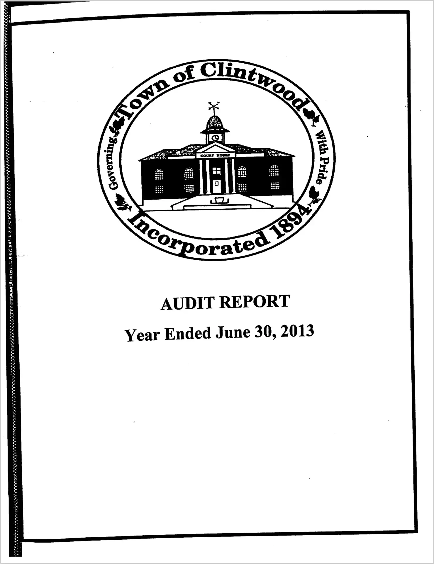 2013 Annual Financial Report for Town of Clintwood