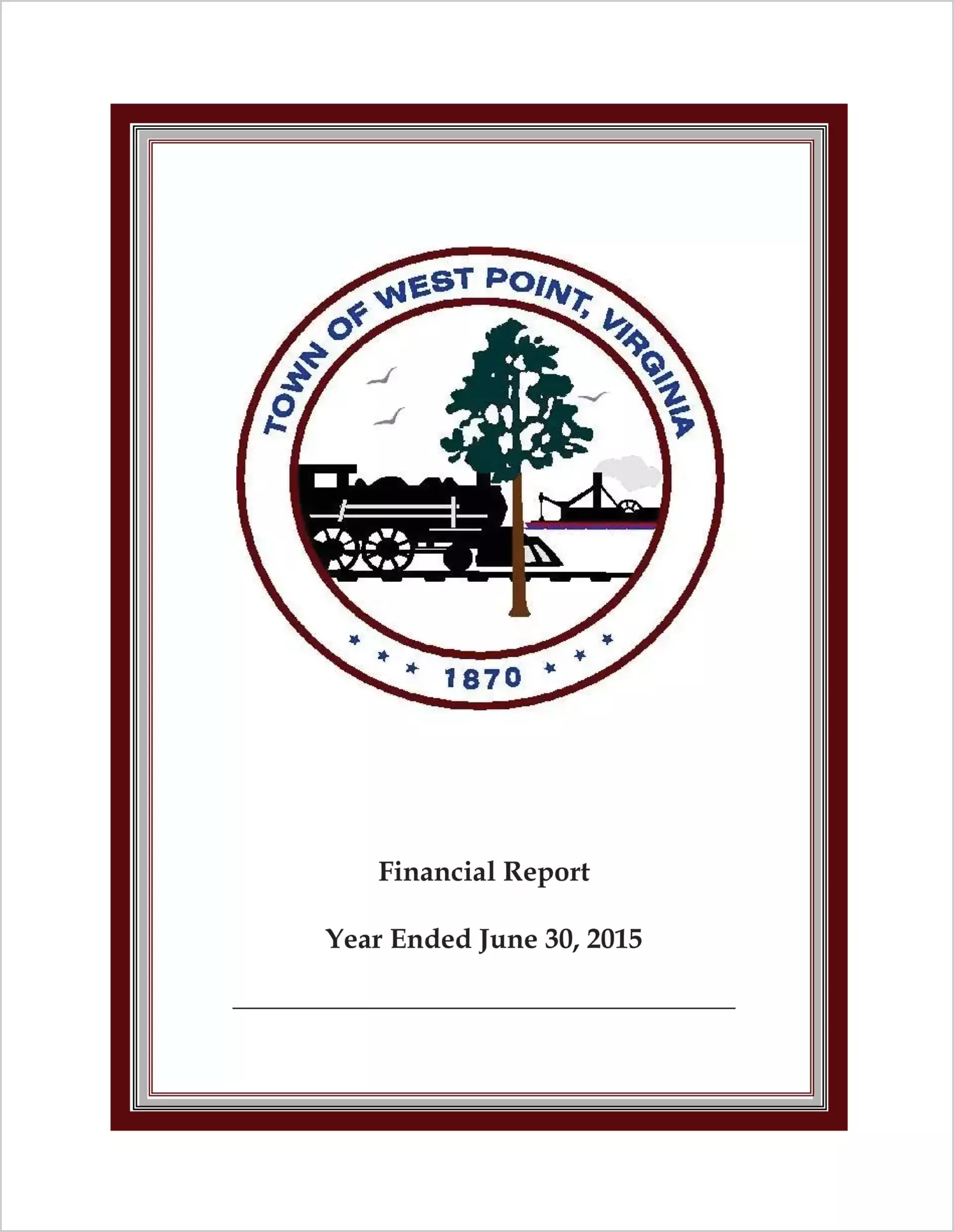 2015 Annual Financial Report for Town of West Point
