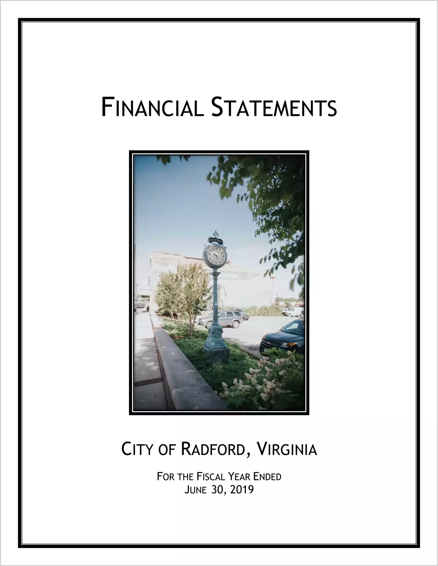 2019 Annual Financial Report for City of Radford