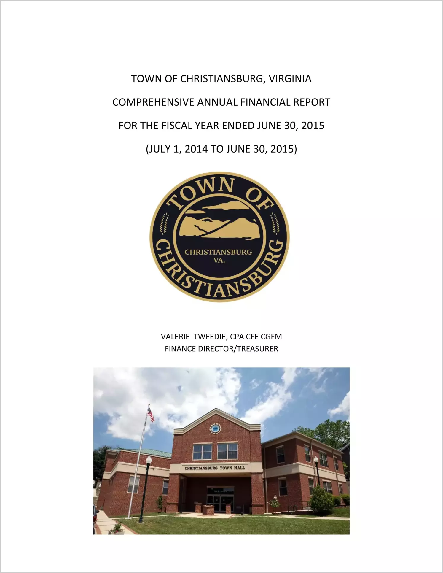2015 Annual Financial Report for Town of Christiansburg