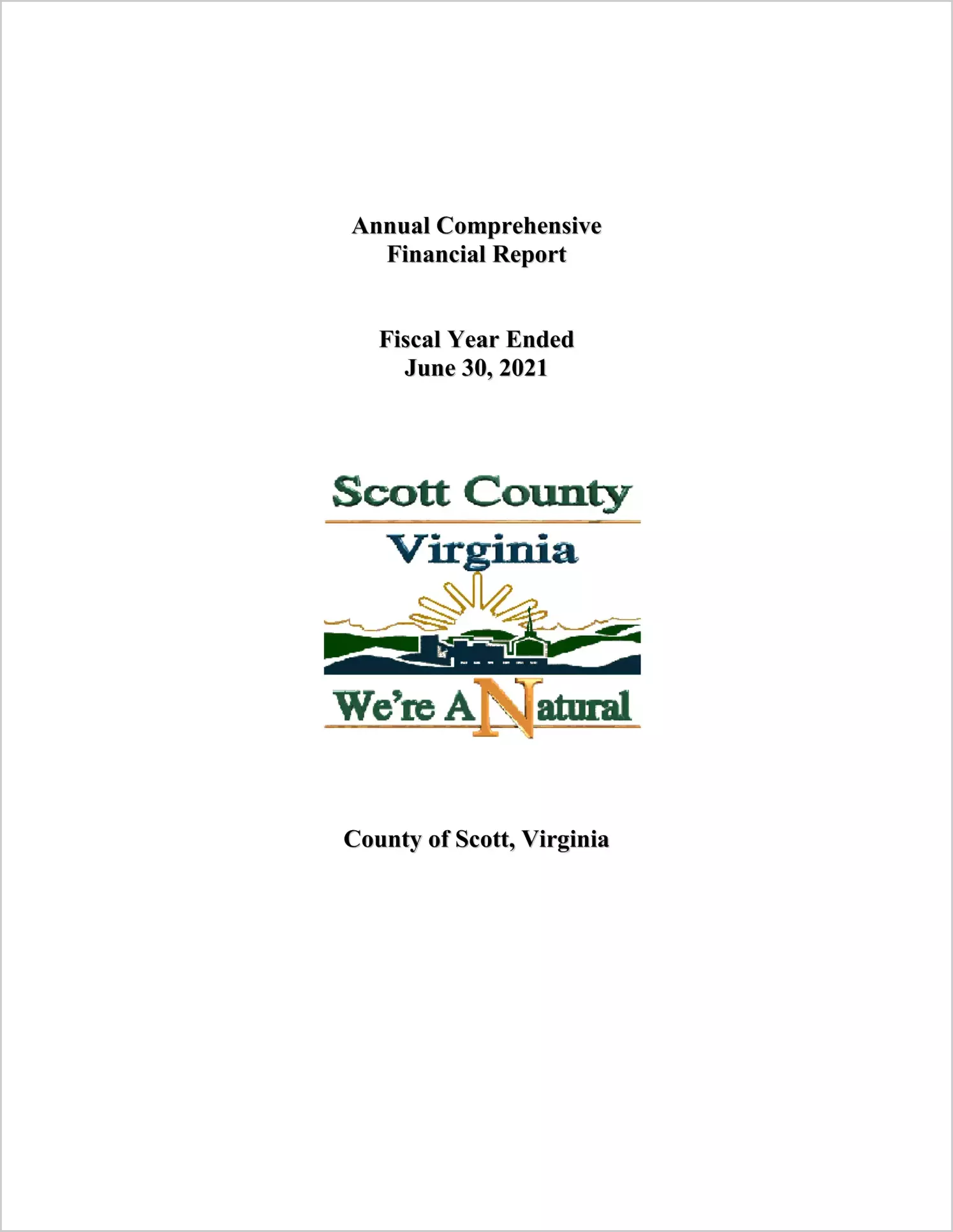 2021 Annual Financial Report for County of Scott