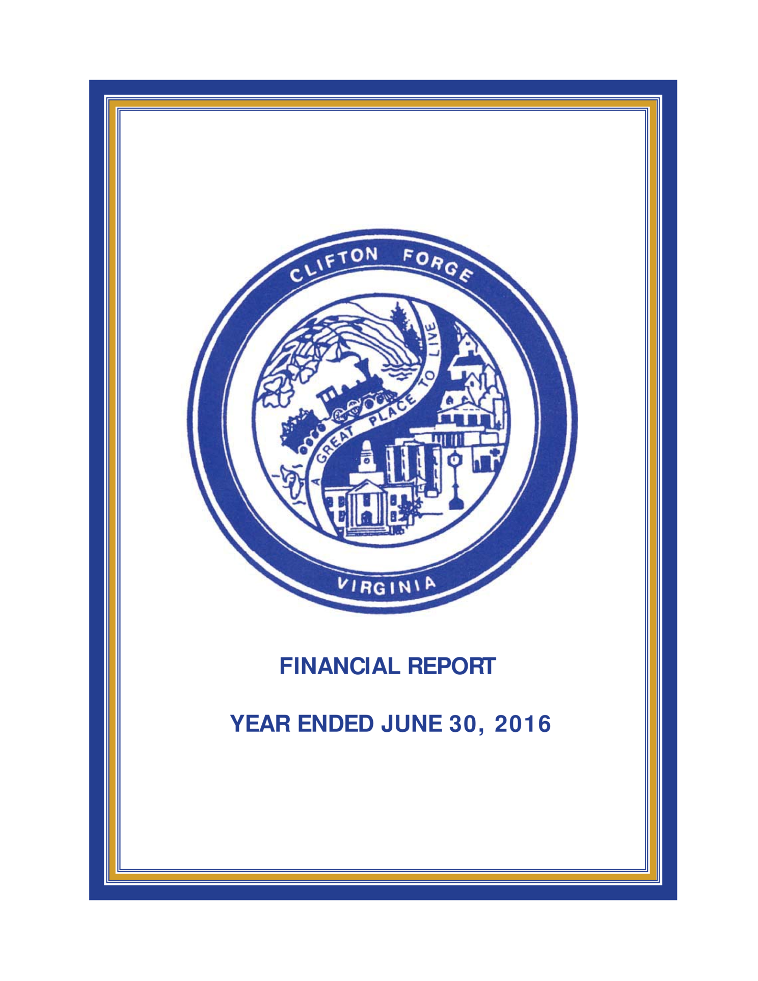 2016 Annual Financial Report for Town of Clifton Forge