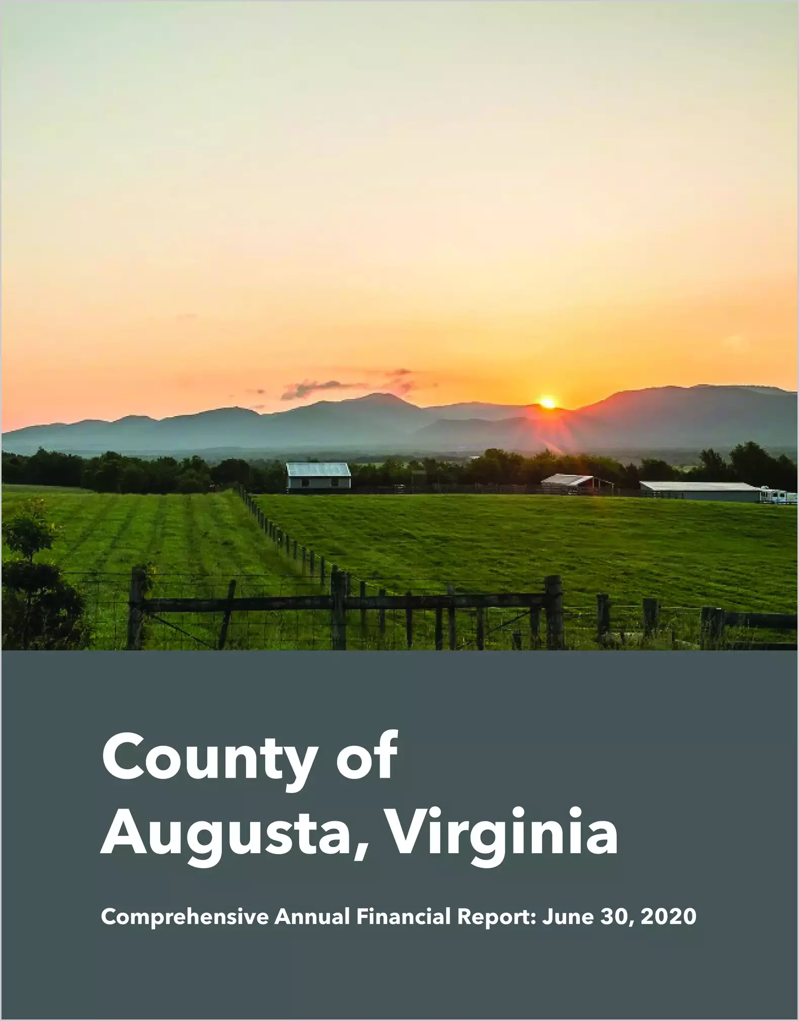 2020 Annual Financial Report for County of Augusta