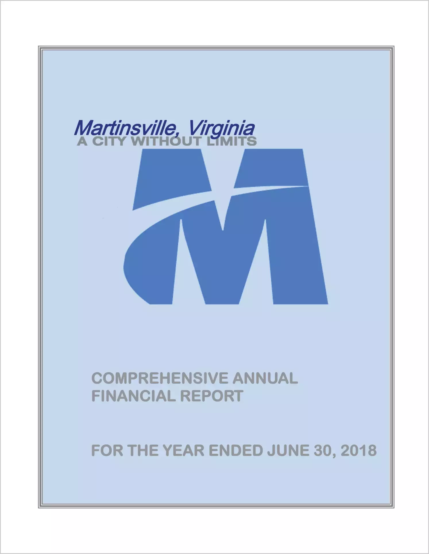 2018 Annual Financial Report for City of Martinsville