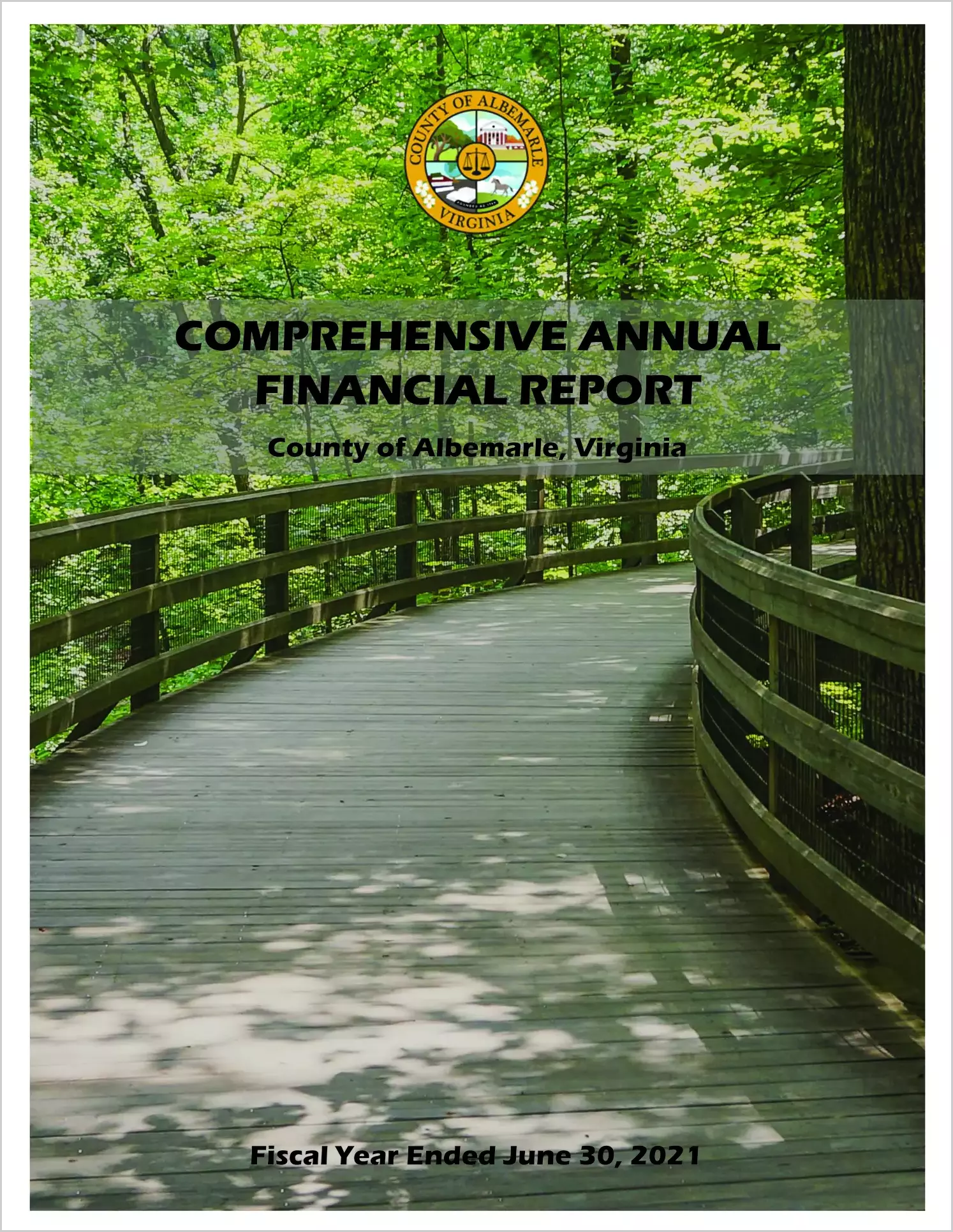 2021 Annual Financial Report for County of Albemarle