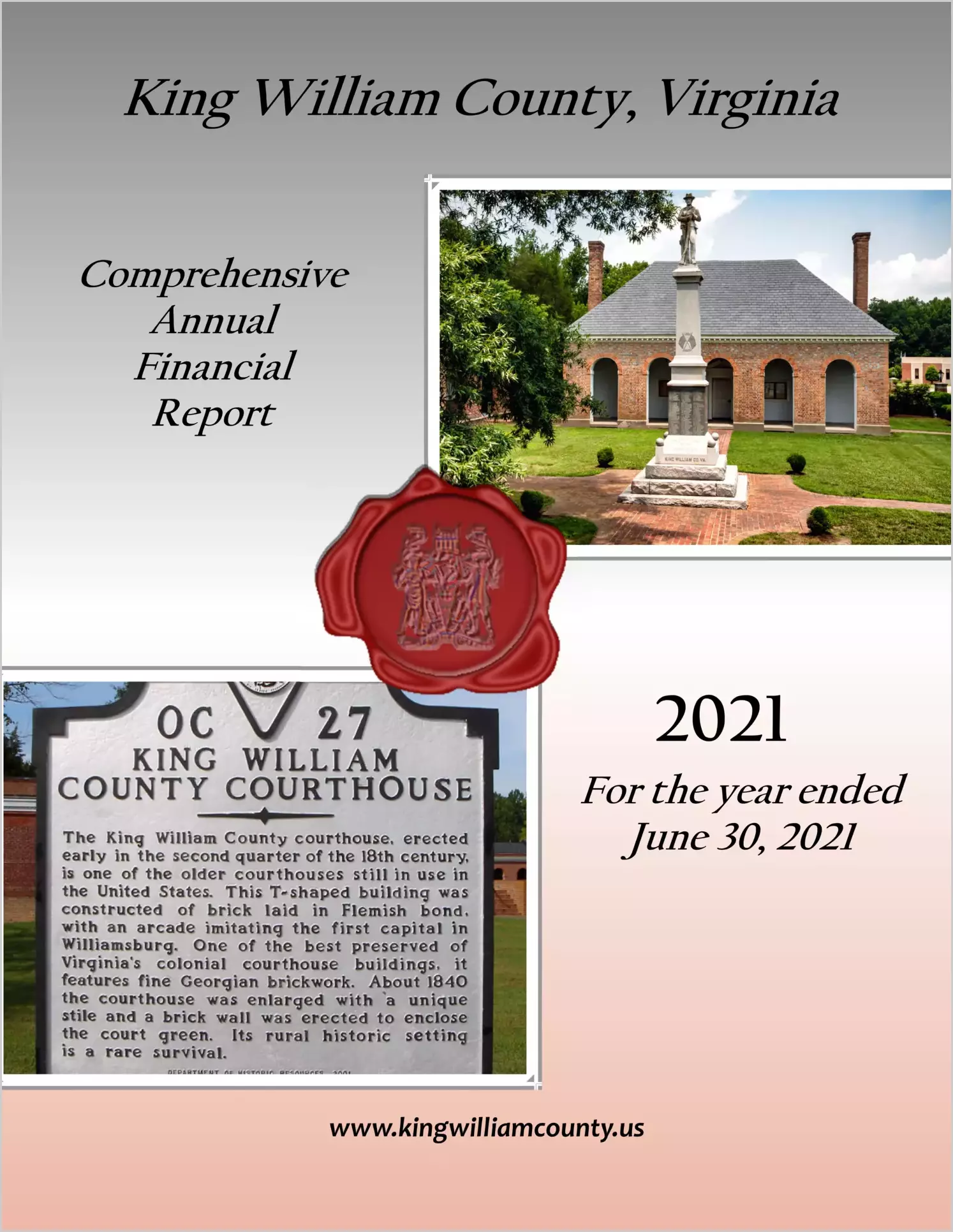 2021 Annual Financial Report for County of King William