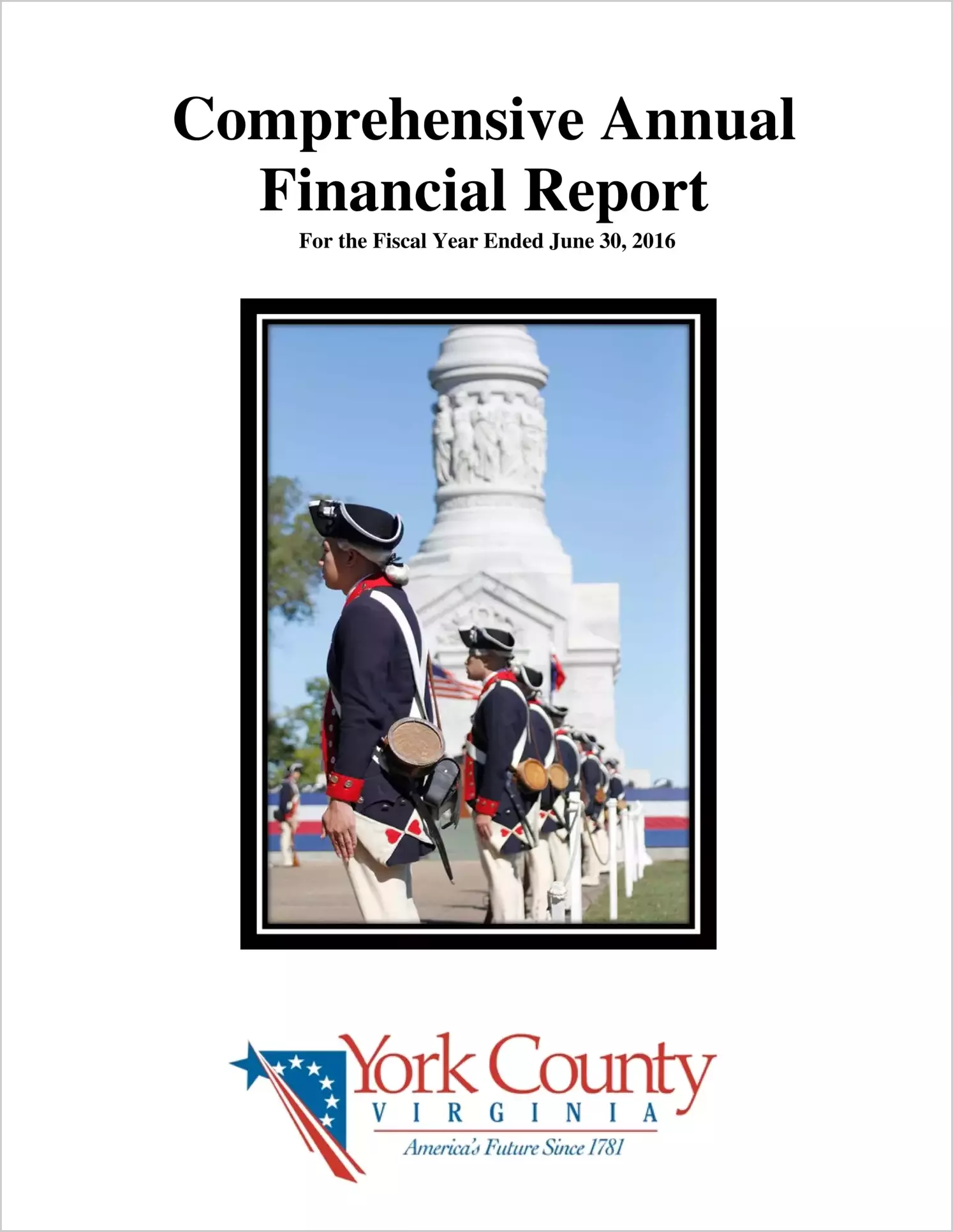 2016 Annual Financial Report for County of York
