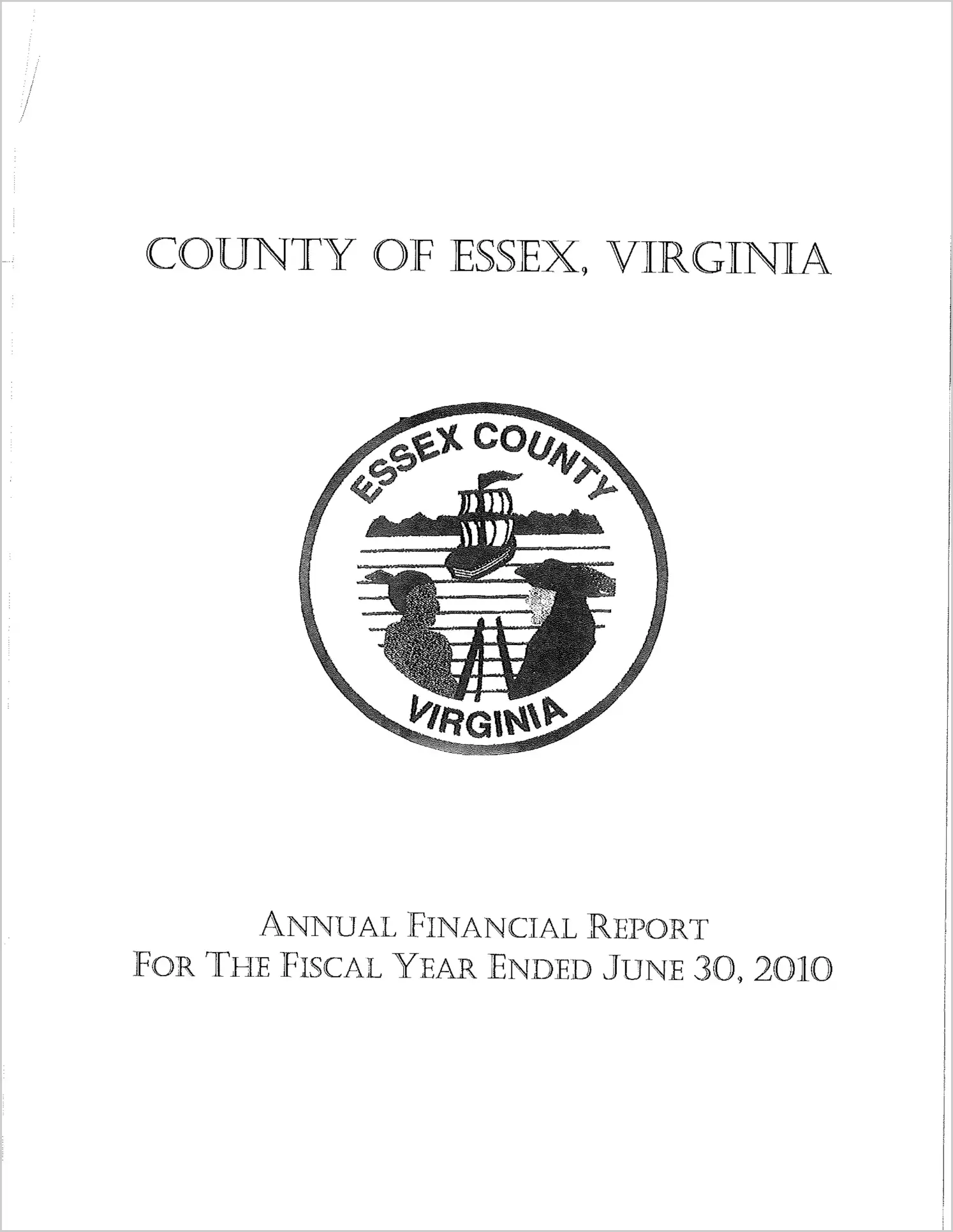 2010 Annual Financial Report for County of Essex