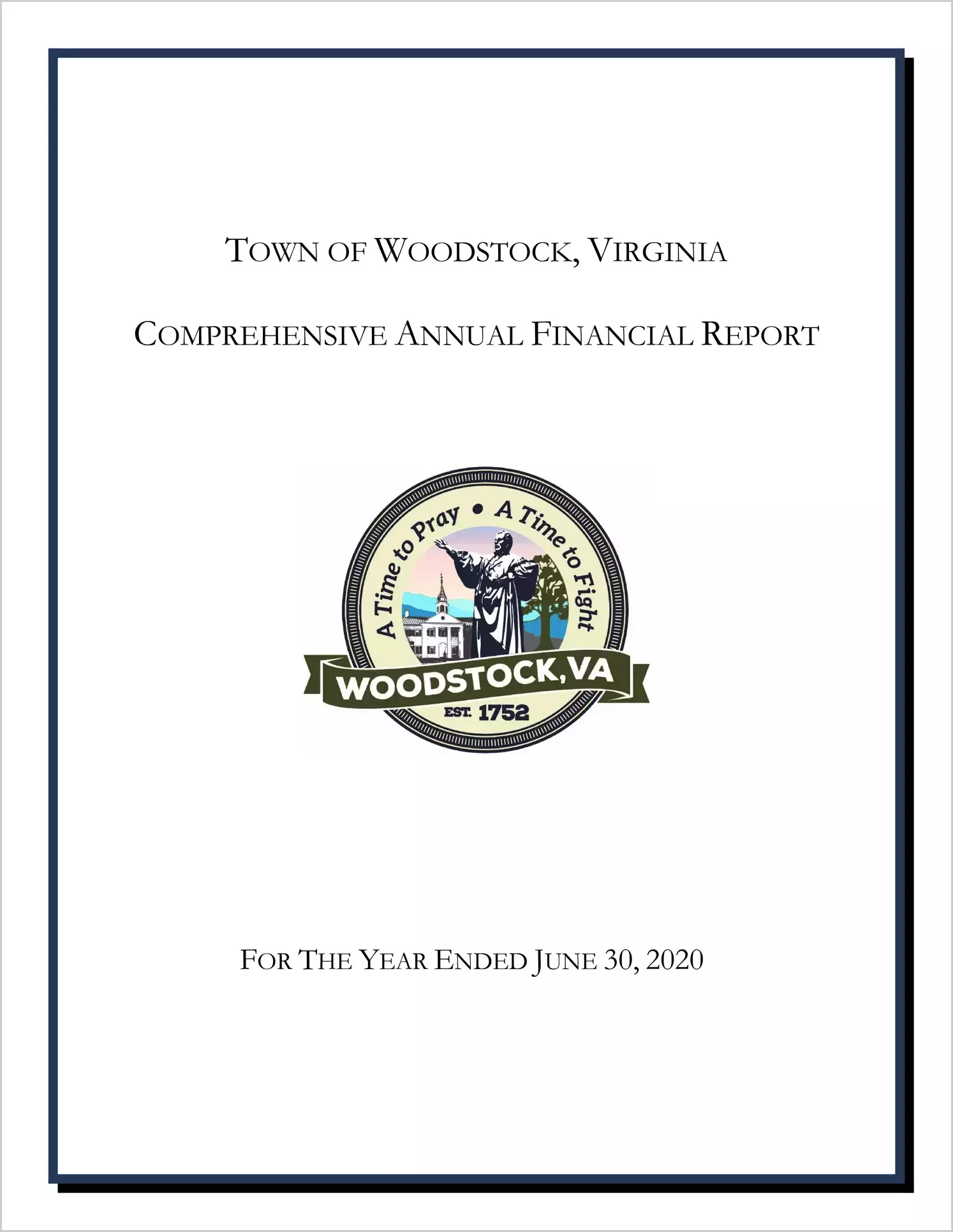 2020 Annual Financial Report for Town of Woodstock