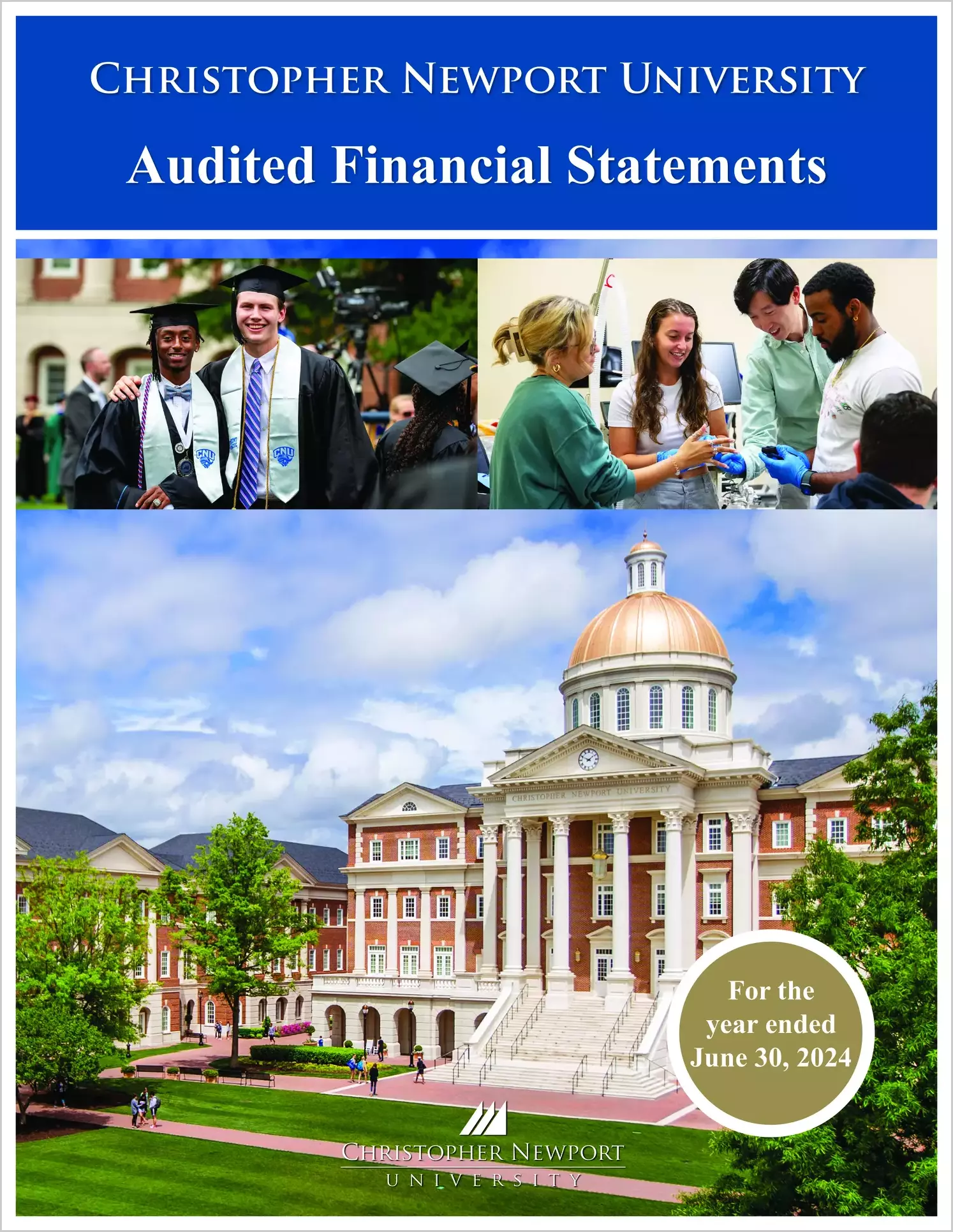 Christopher Newport University Financial Statements for the year ended June 30, 2024