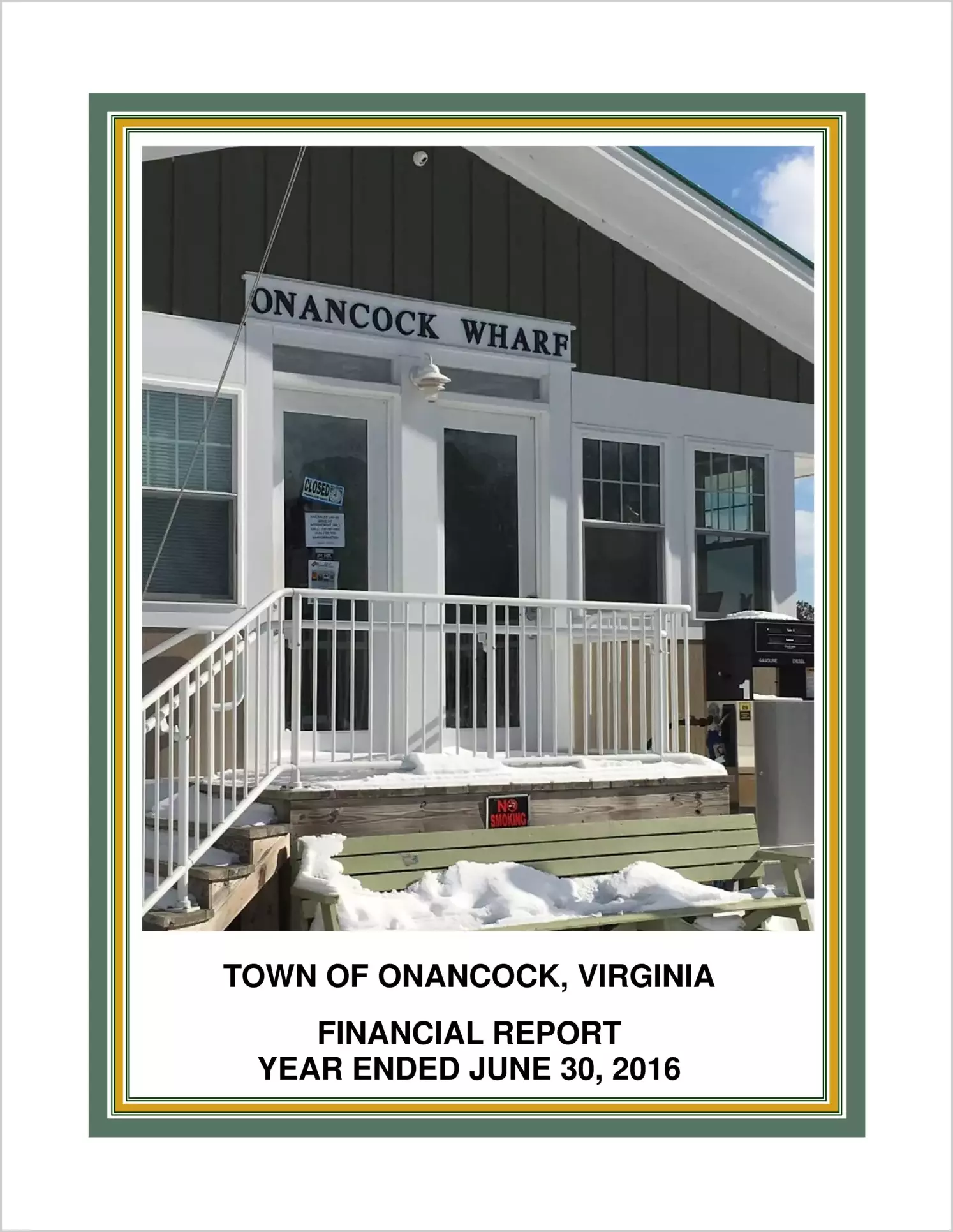 2016 Annual Financial Report for Town of Onancock