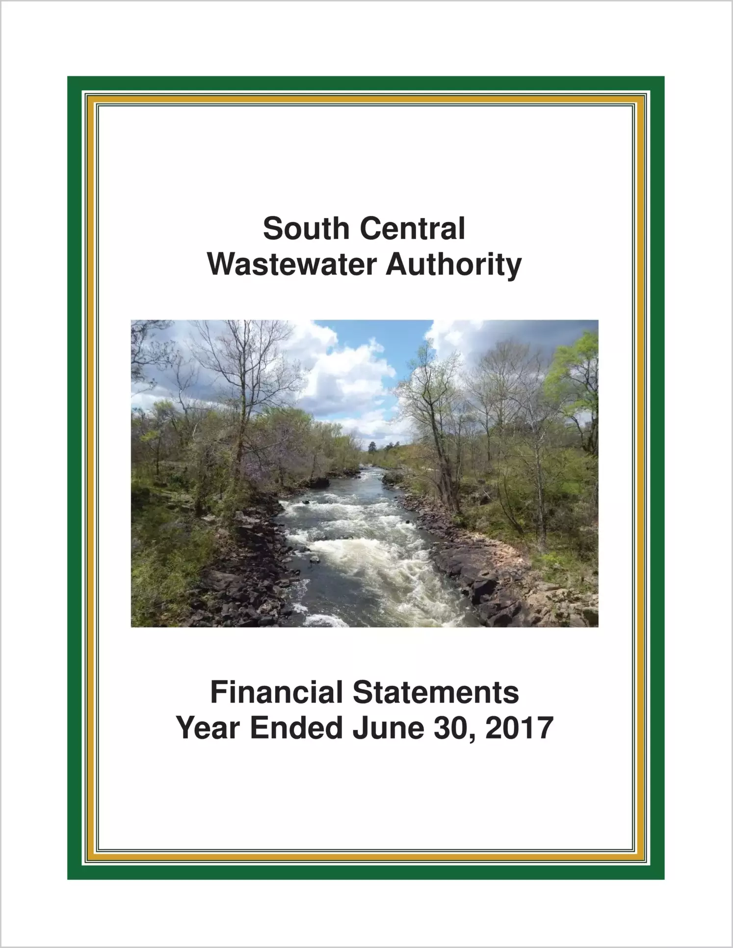 2017 ABC/Other Annual Financial Report  for South Central Wastewater Authority