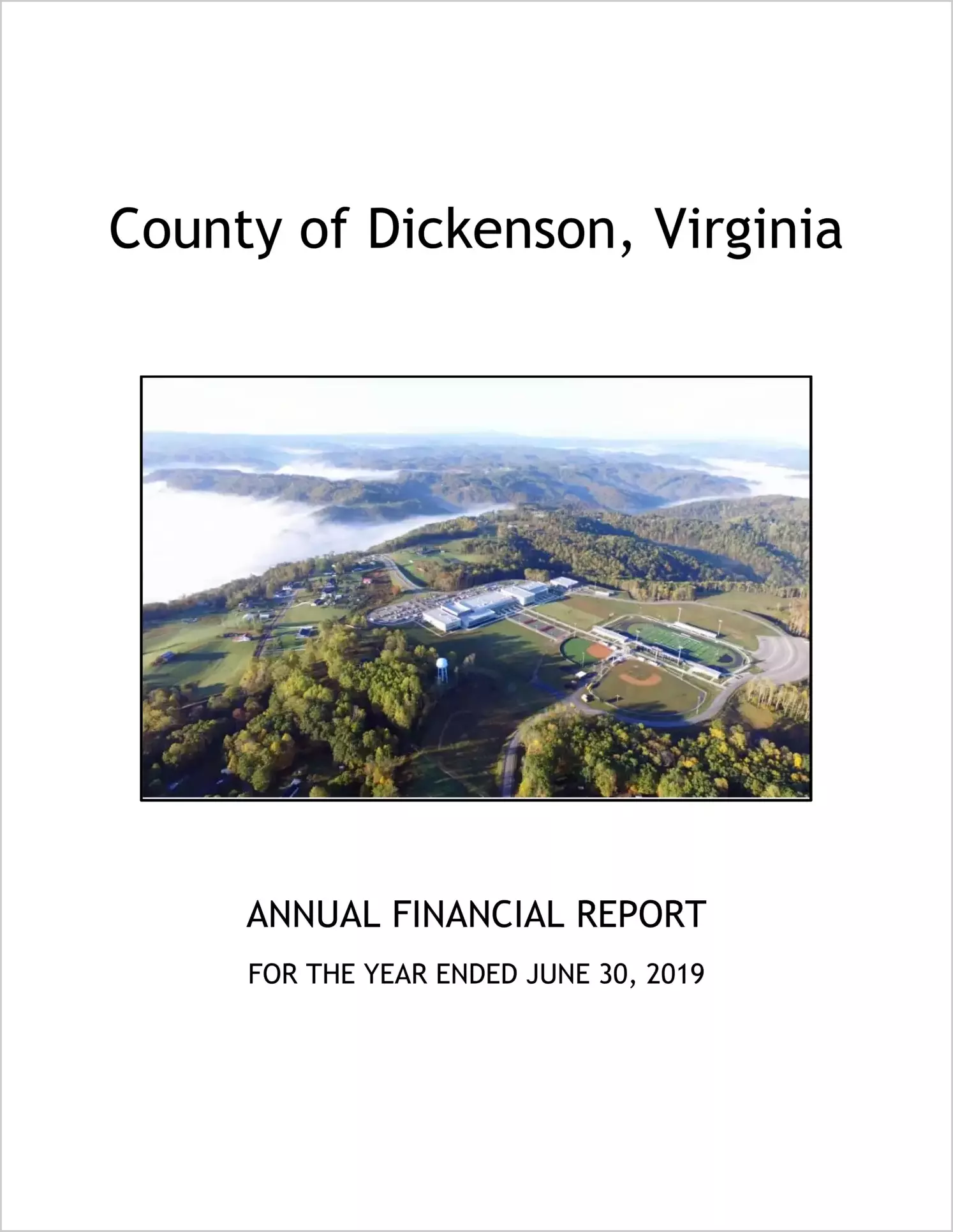 2019 Annual Financial Report for County of Dickenson