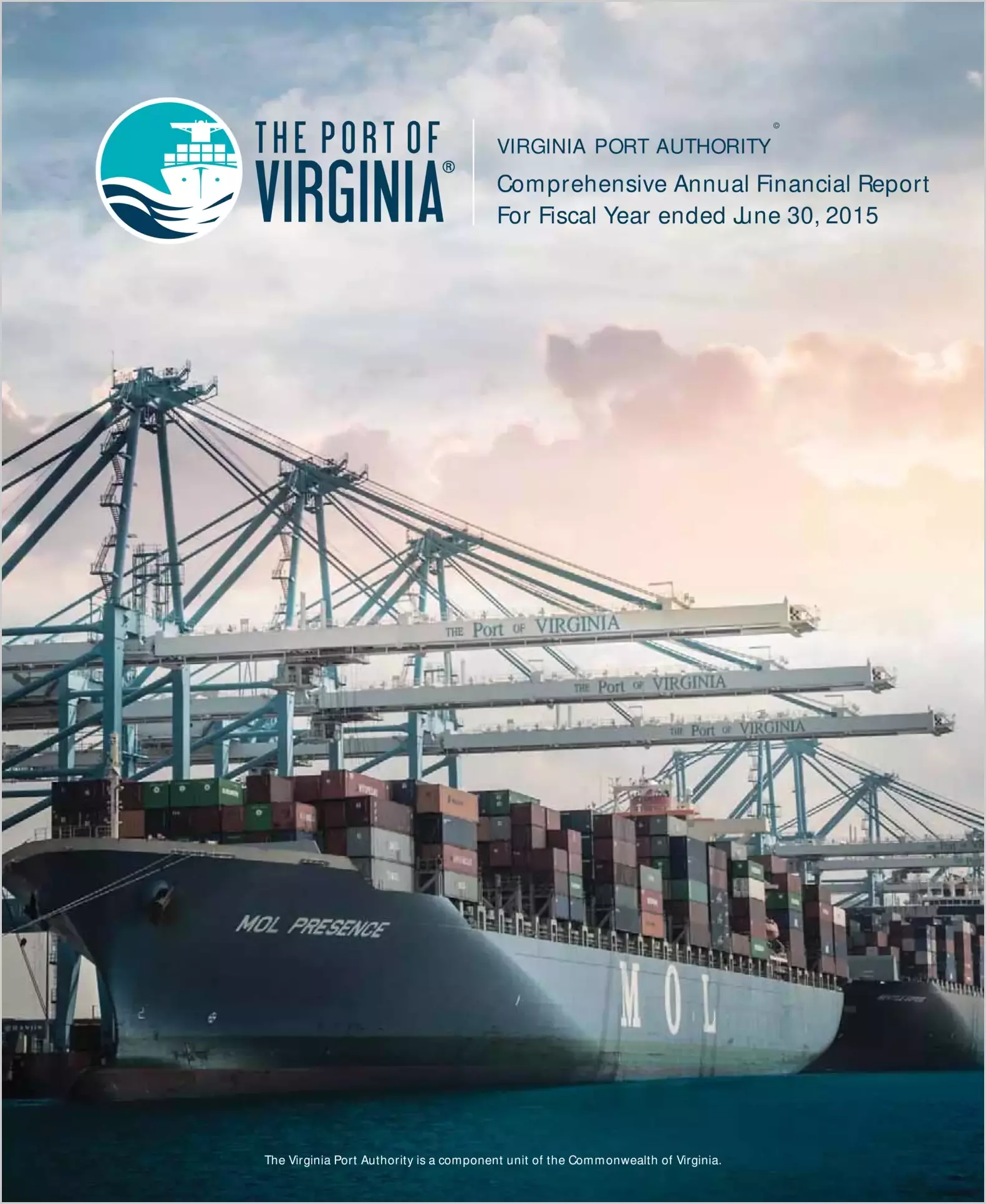 Virginia Port Authority Financial Statements Report for the year ended June 30, 2015