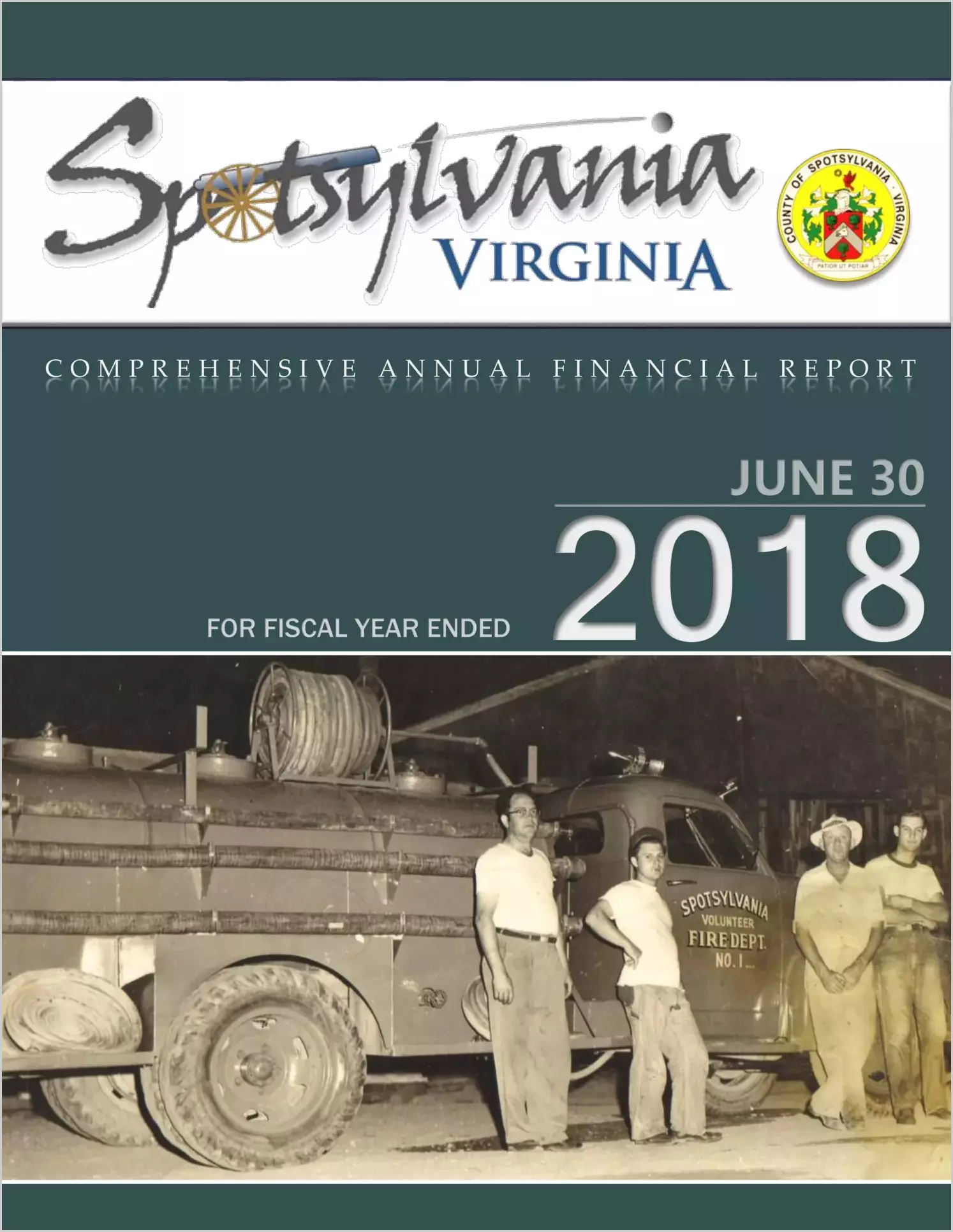 2018 Annual Financial Report for County of Spotsylvania