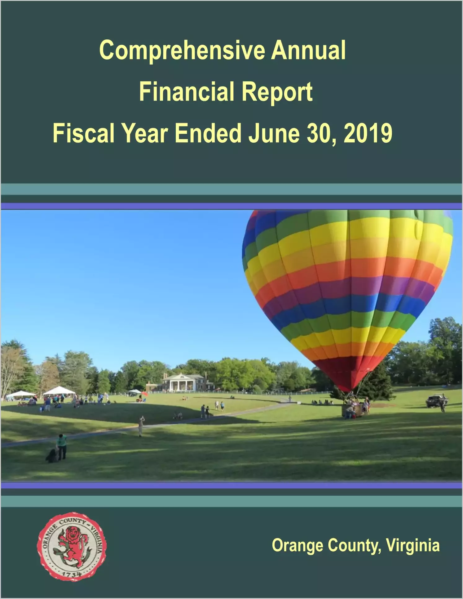 2019 Annual Financial Report for County of Orange