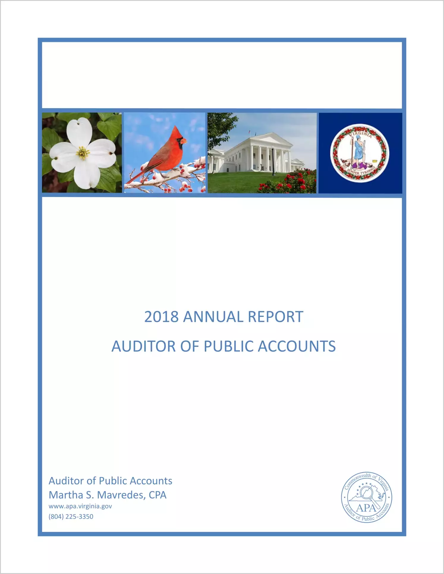 2018 Annual Report of the Auditor of Public Accounts