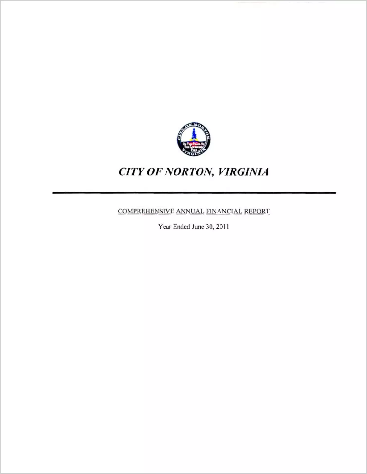 2011 Annual Financial Report for City of Norton